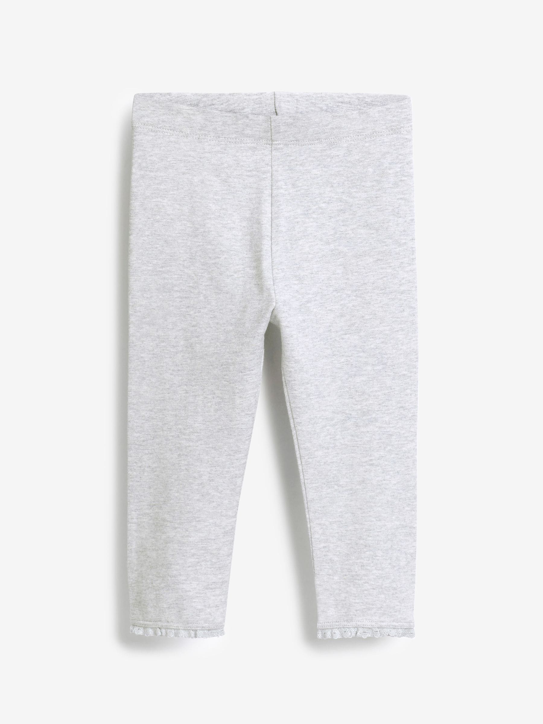 Grey Lace Trim Leggings (3mths-7yrs)