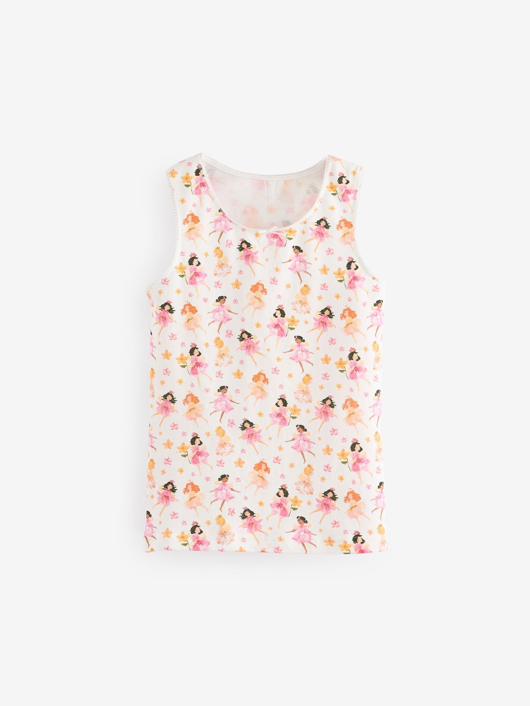 Pink/White Fairy Vests 3 Pack (1.5-16yrs)