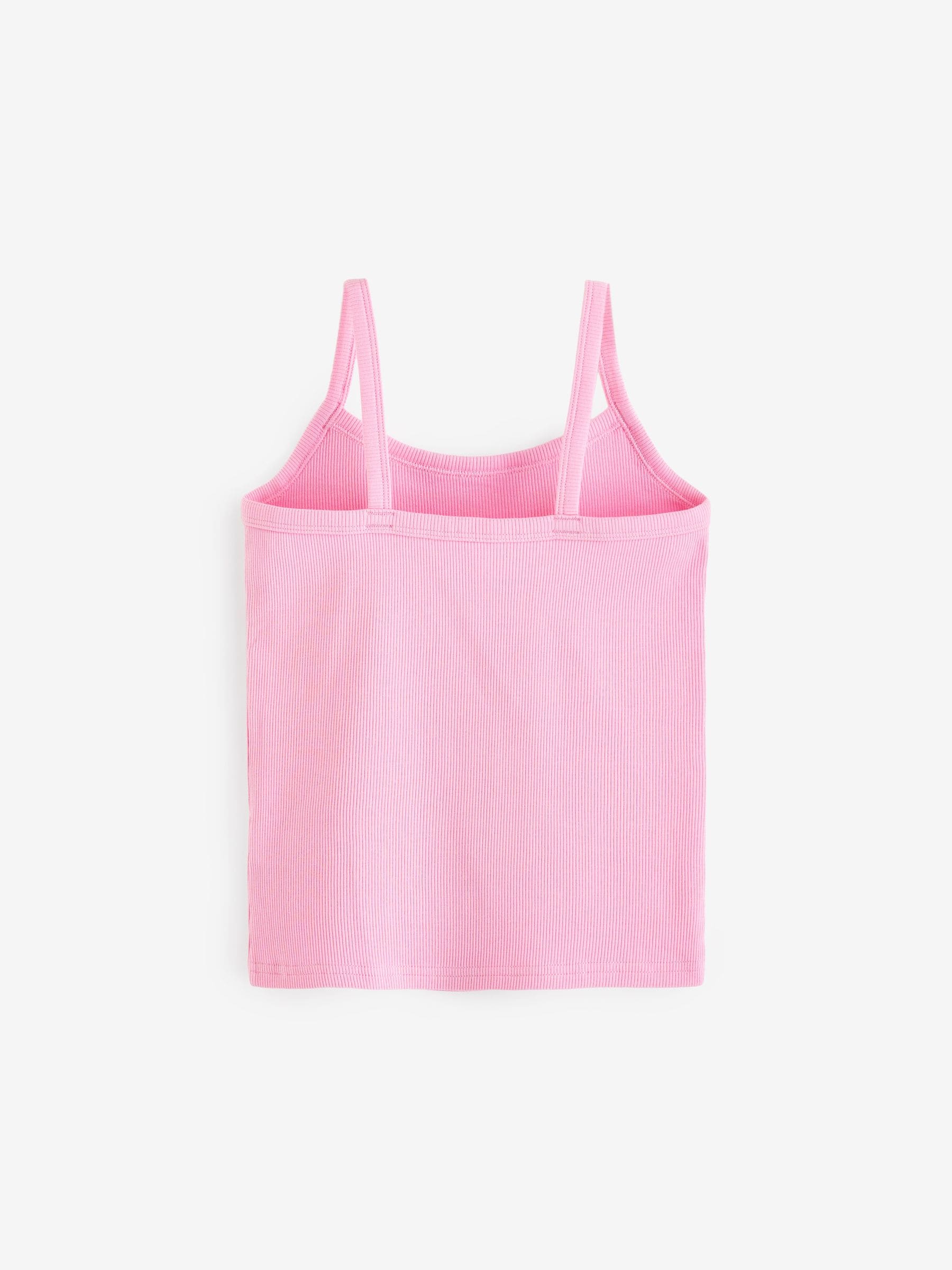 Multi Pastel Pastel Rib Cami Vest 5 Pack (2-16yrs)