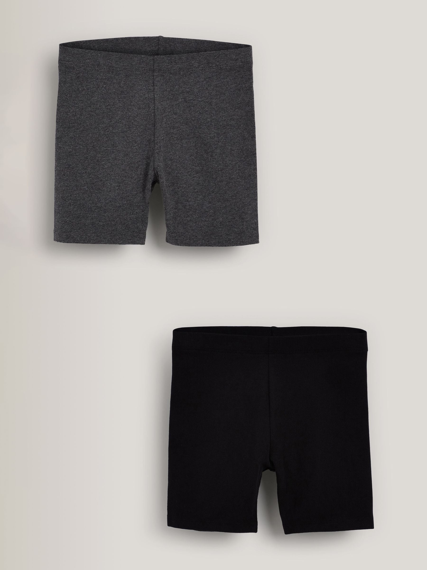 Black/Grey Marl 2 Pack 2 Pack Cycle Shorts (3-16yrs)