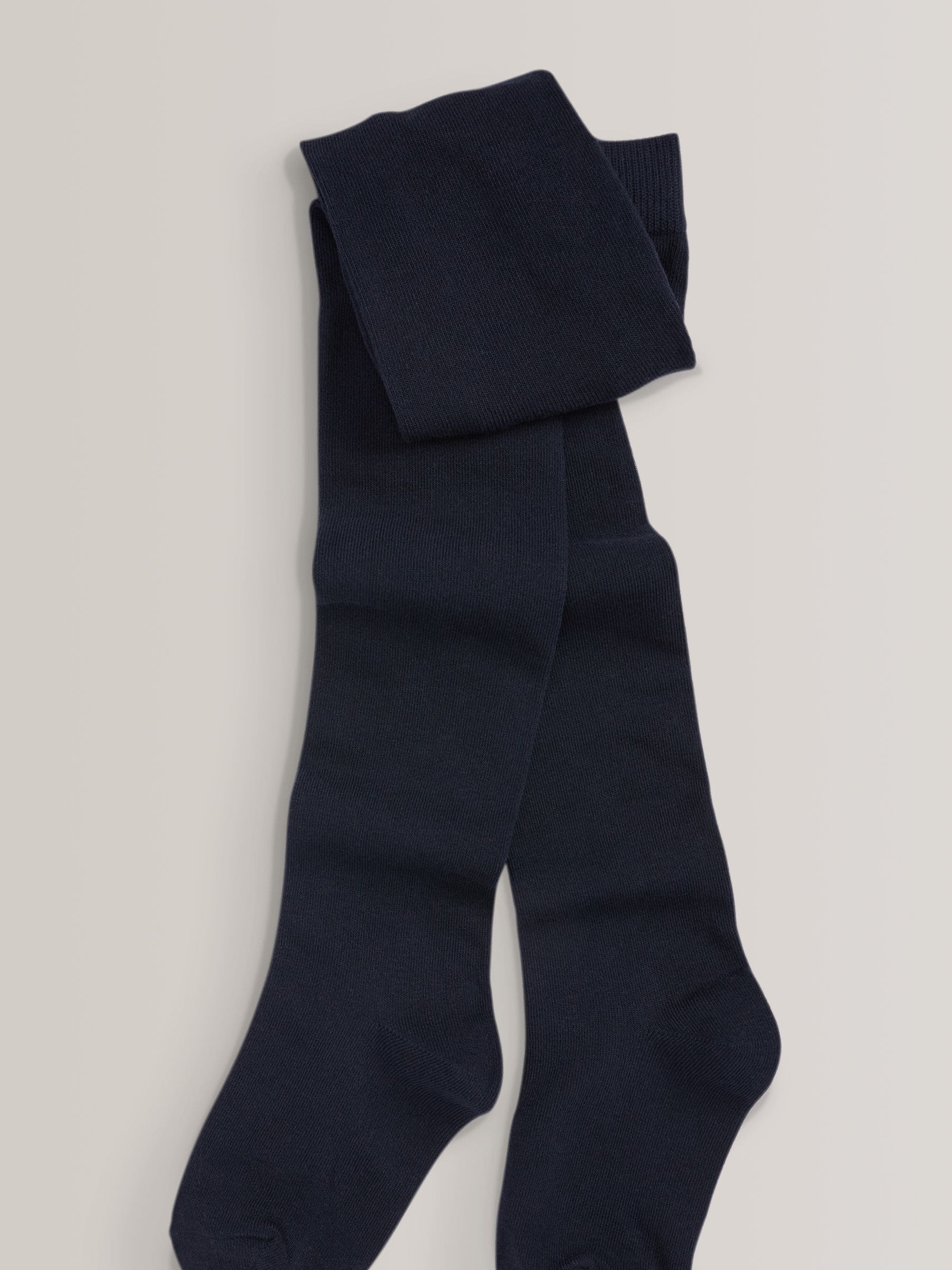 Navy Blue Regular Length 3 Pack Cotton Rich School Tights