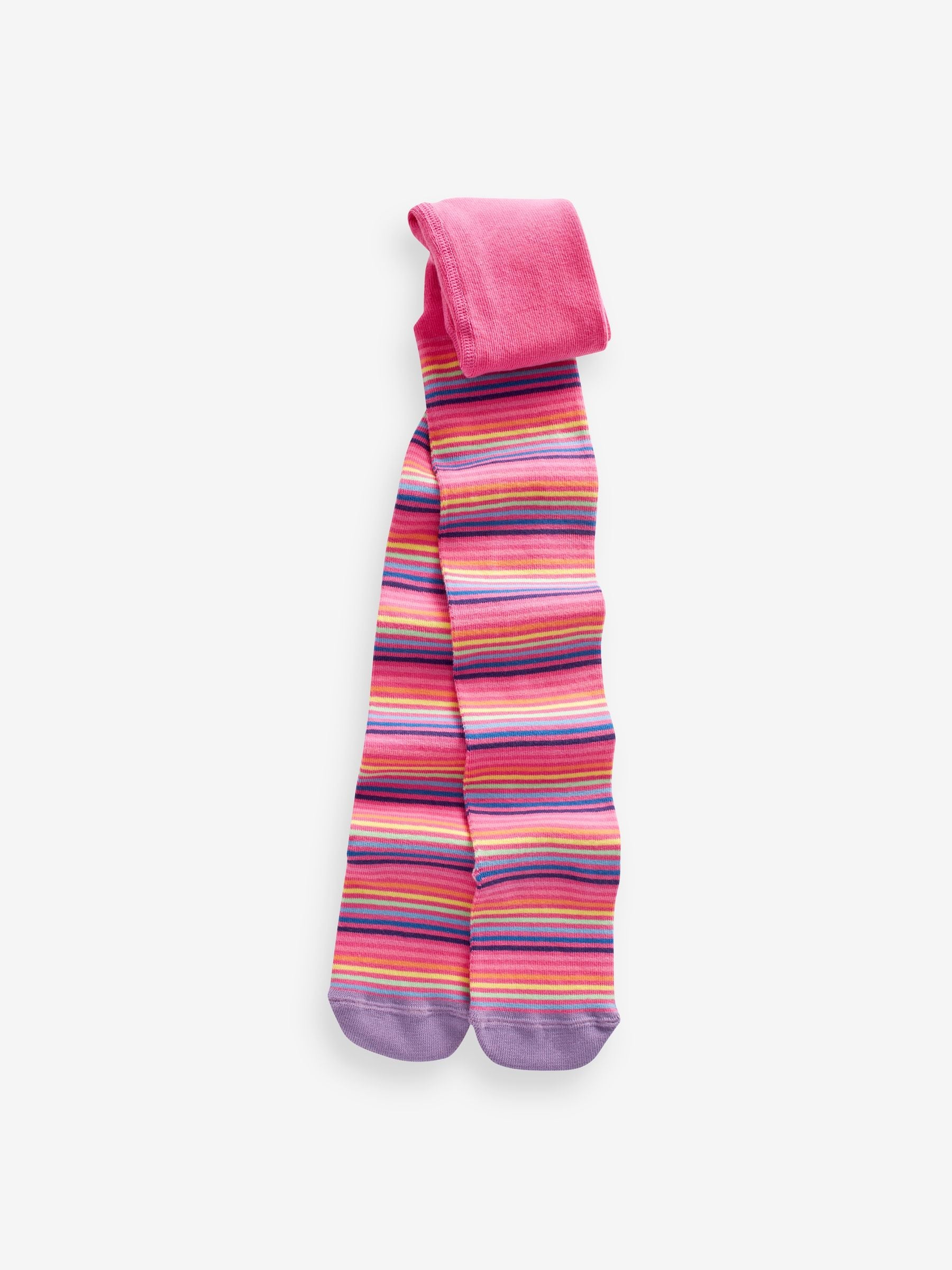 Pink and Navy 3 Pack Cotton Rich Unicorn Tights