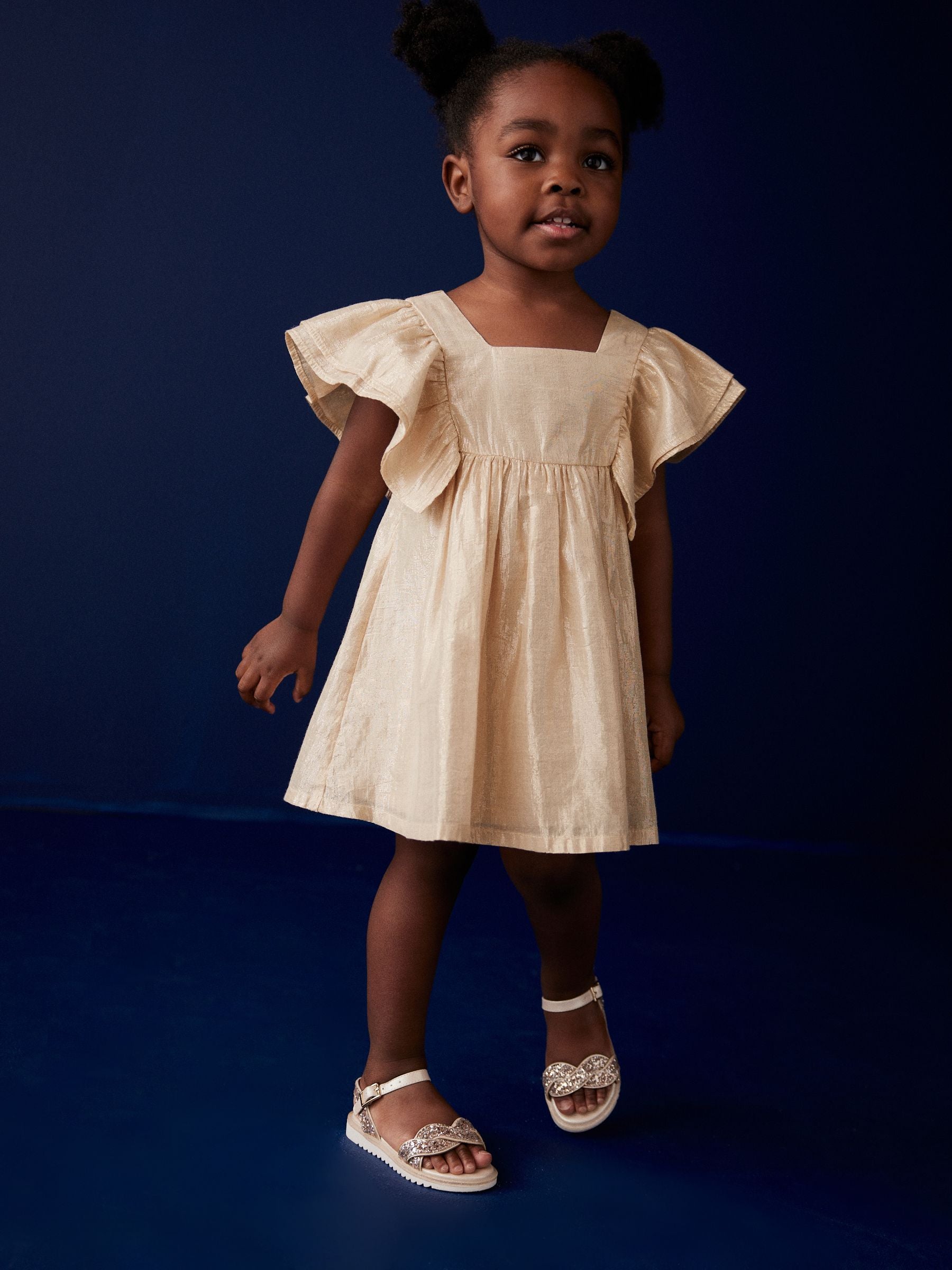 Gold Shimmer Party Dress (3mths-8yrs)