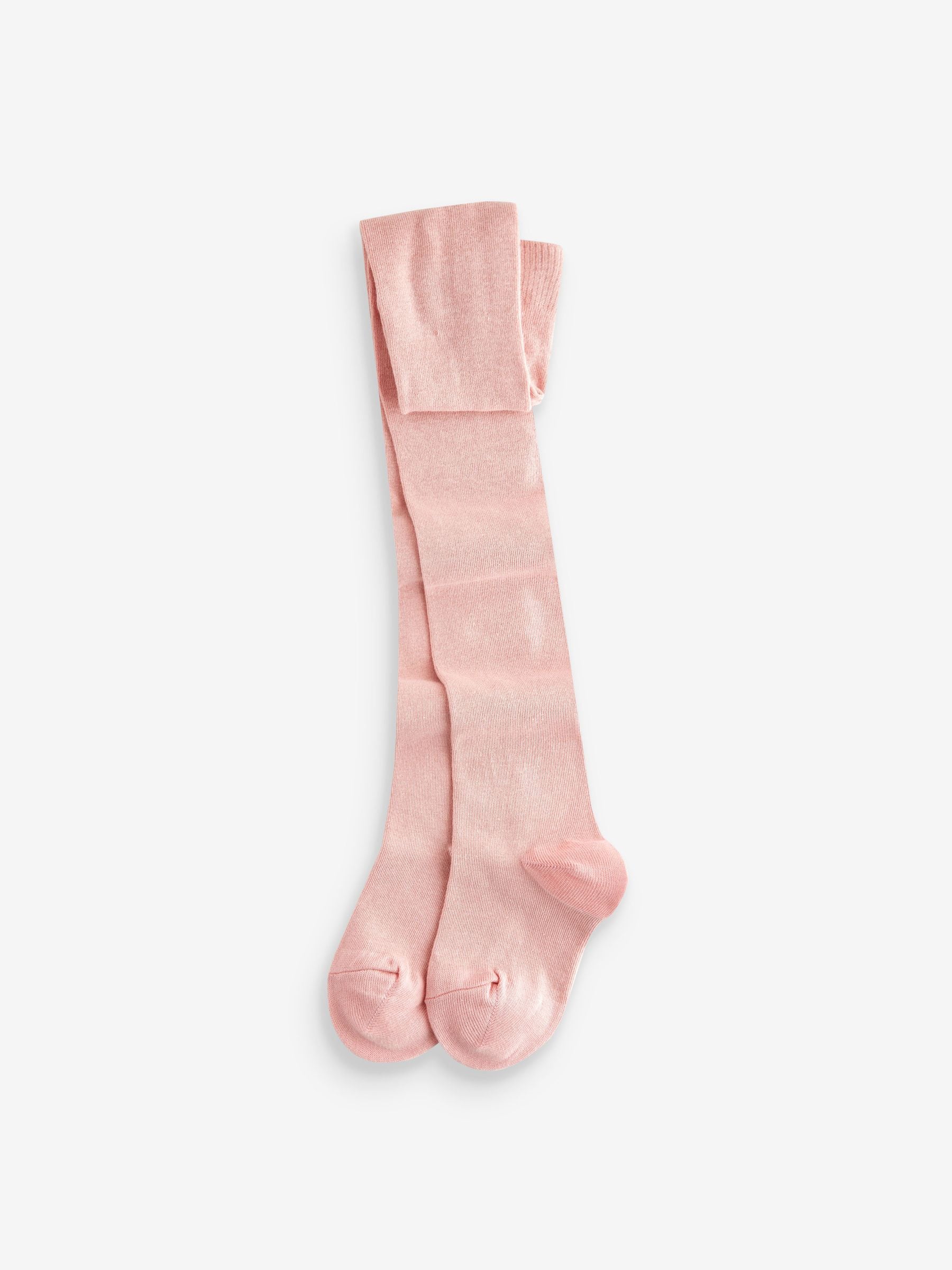 Pink Cream and Dark Grey 3 Pack Cotton Rich Tights
