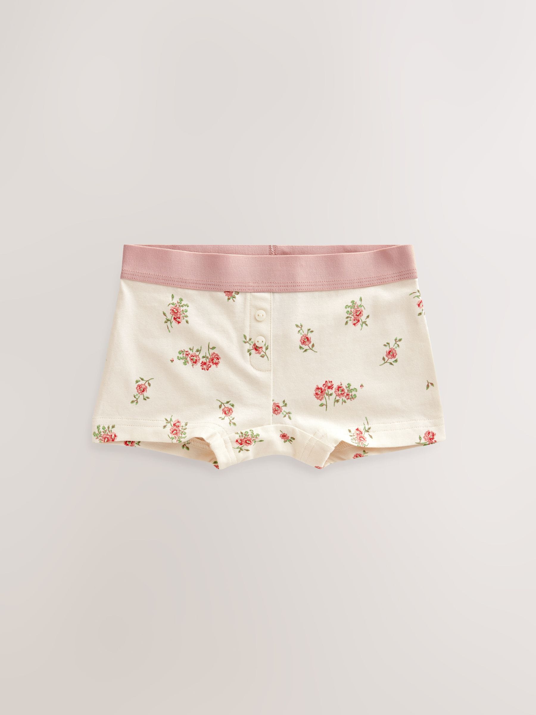Pink Boxer Short Briefs 5 Pack (2-16yrs)