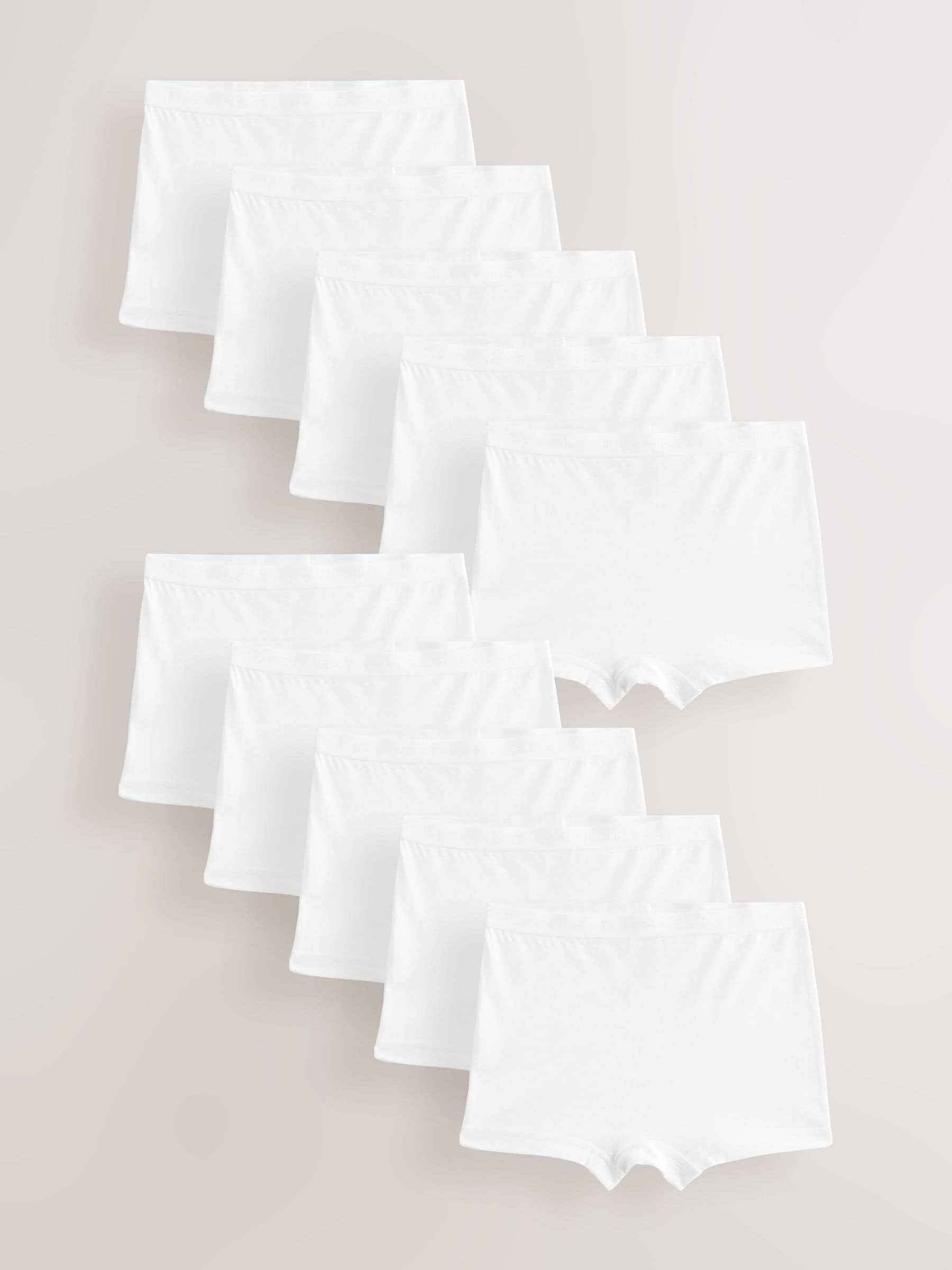 White Short Briefs 10 Pack (2-16yrs)