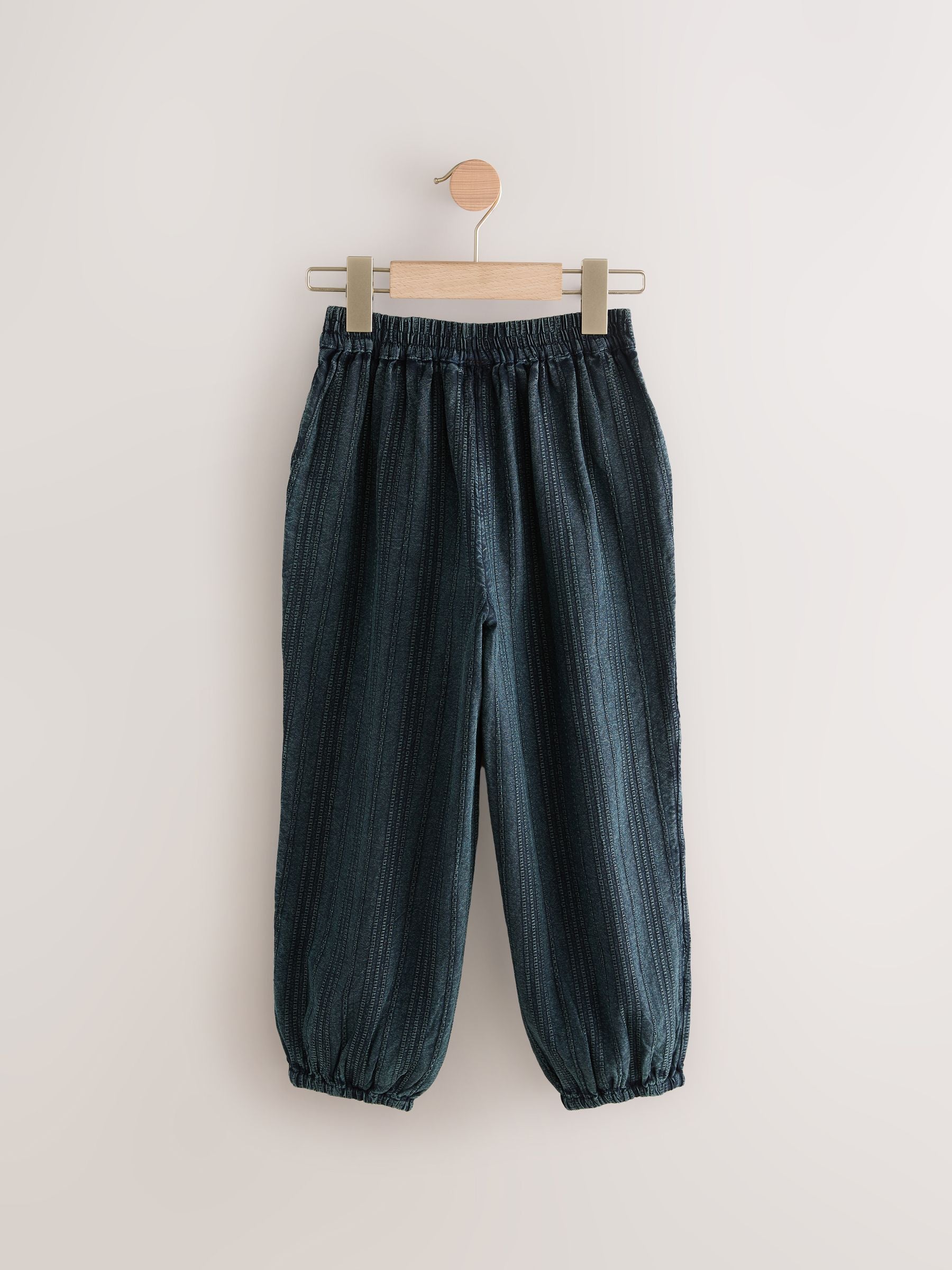 Charcoal Grey 100% Cotton Pull on Barrel Trousers (3-16yrs)