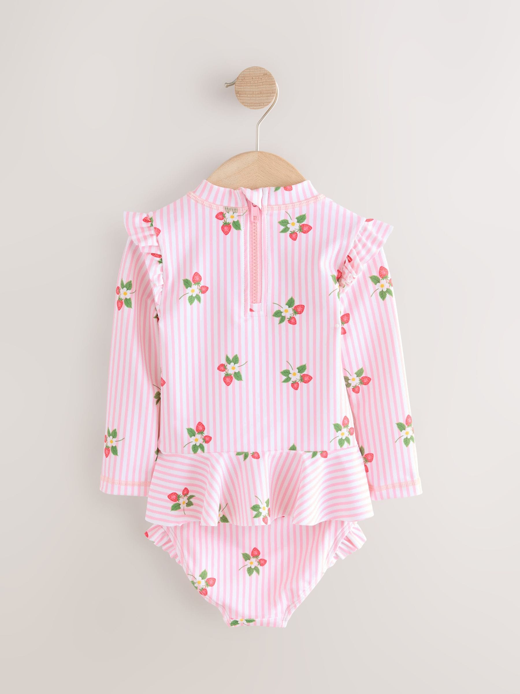 Pink Strawberry Sunsafe Swim Set (3mths-7yrs)