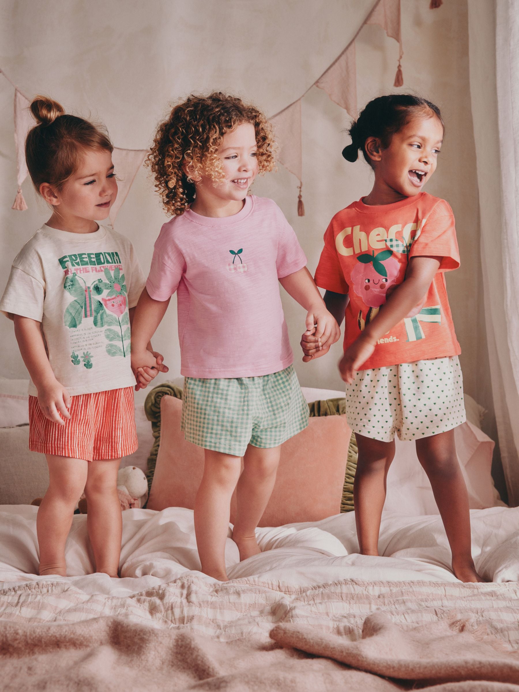 Red Short Pyjamas 3 Pack (9mths-10yrs)