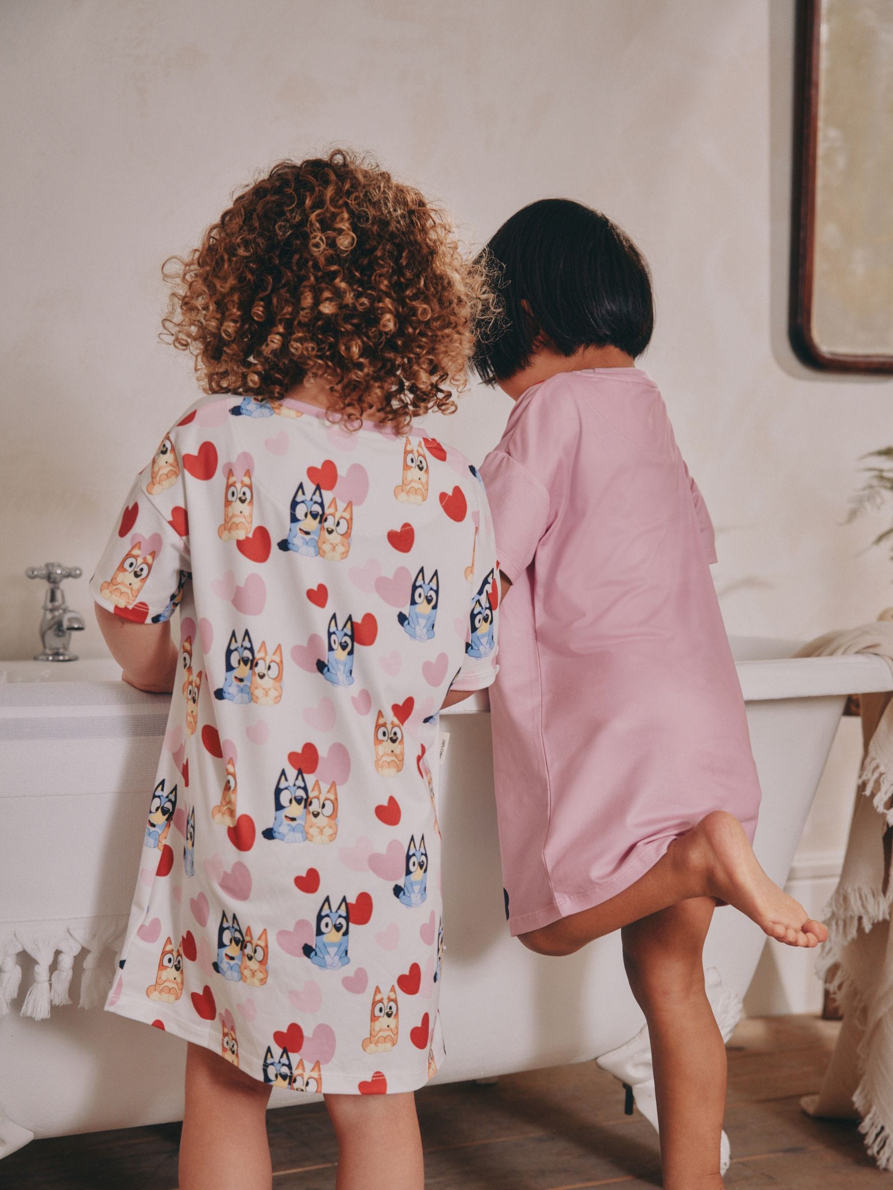 Pink Bluey Nighties 2 Pack (2-8yrs)