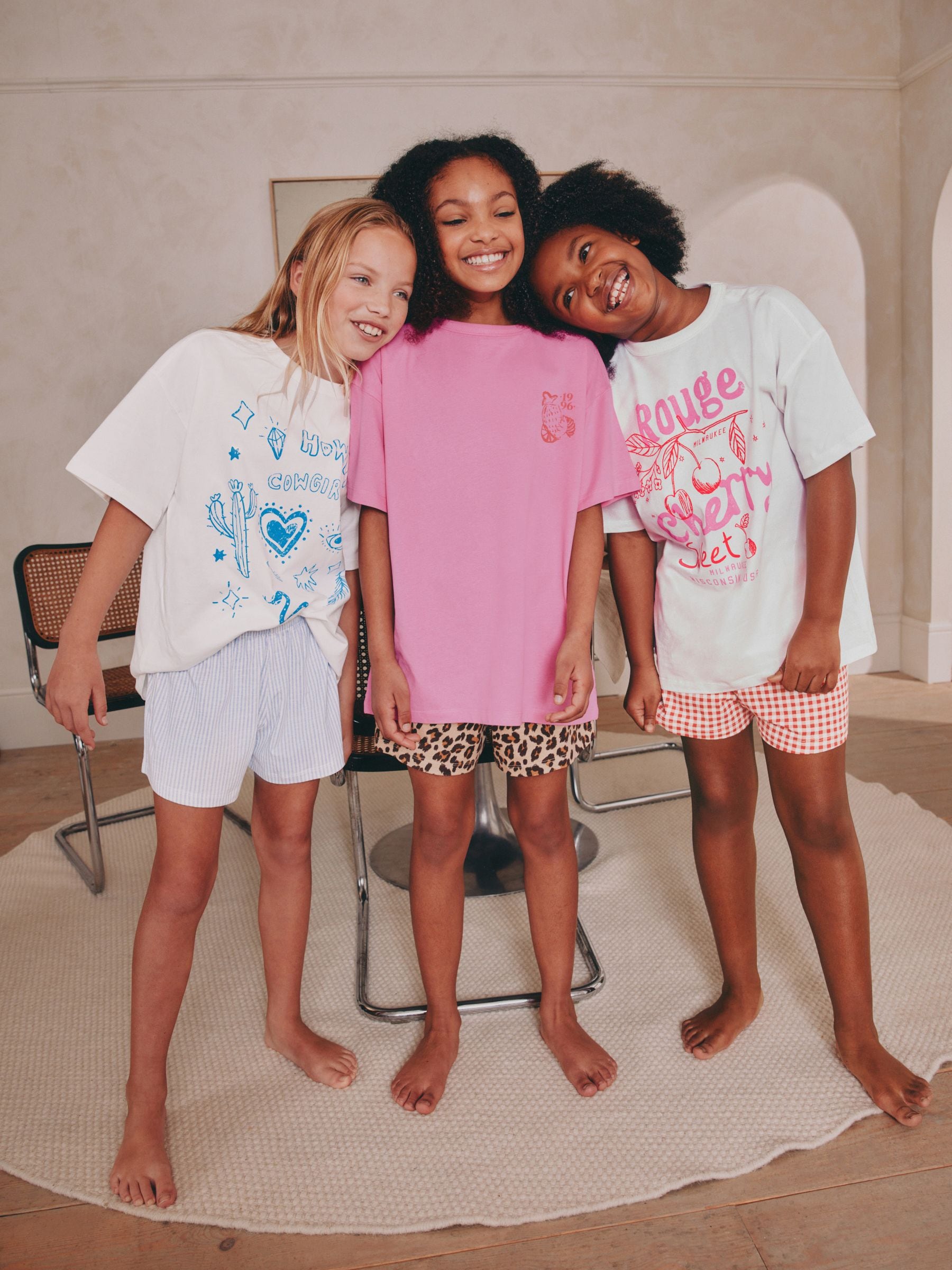Blue/Pink Pyjamas 3 Pack (3-16yrs)