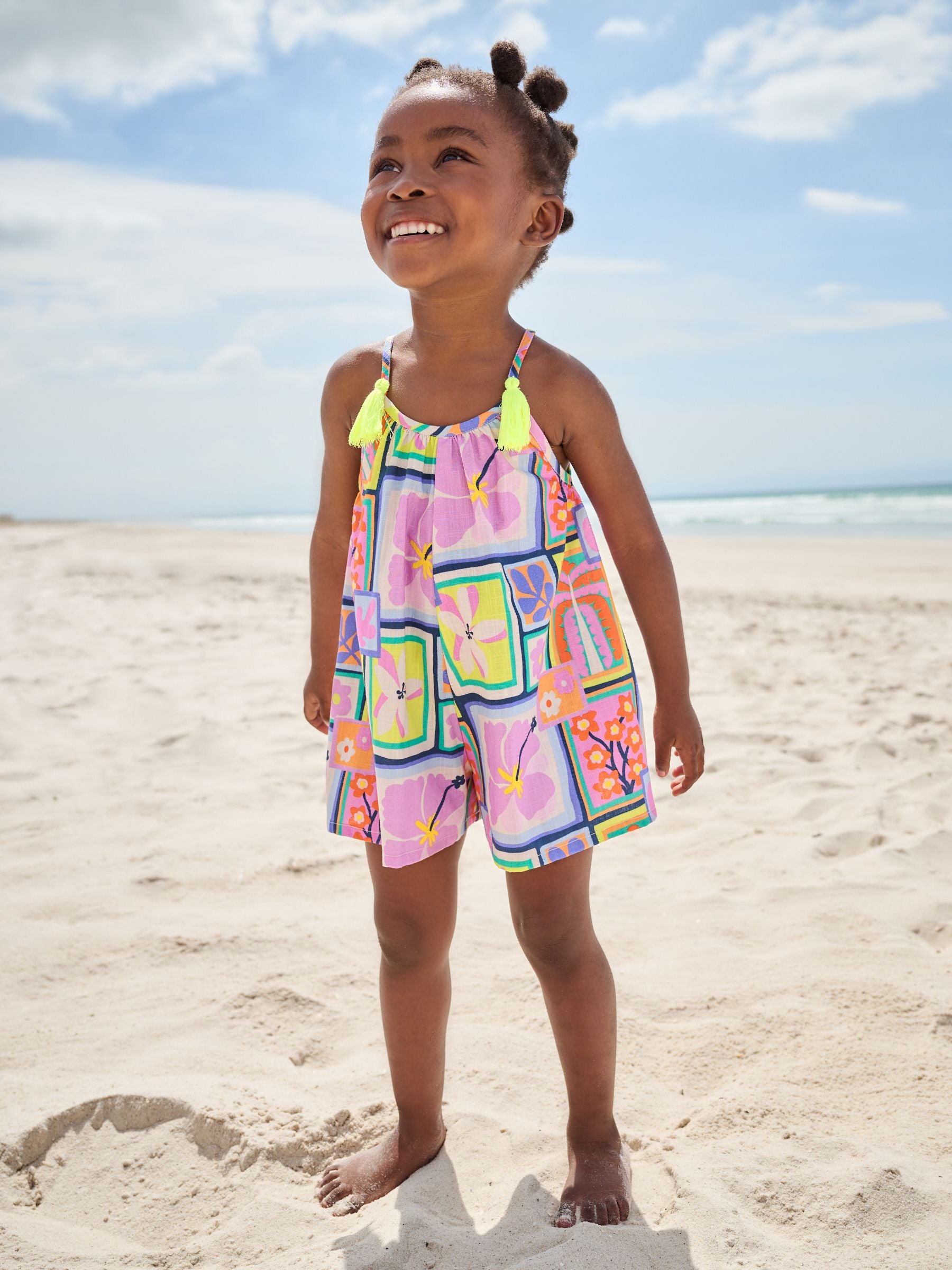 Multi Print 100% Cotton Playsuit (3mths-10yrs)