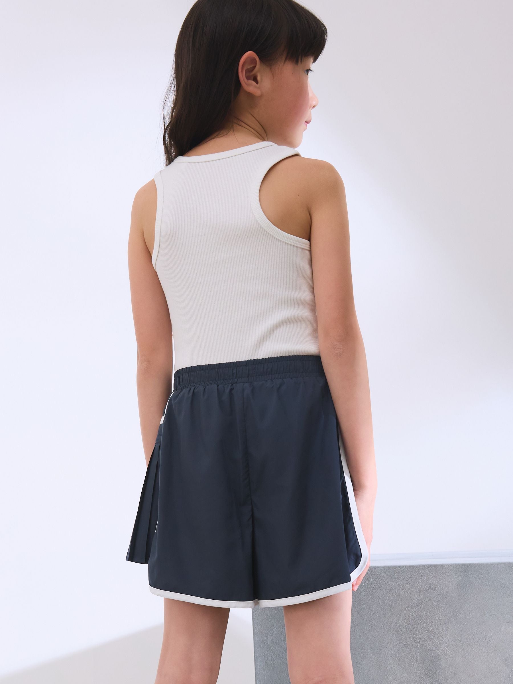 White Rib Vest (3-16yrs)