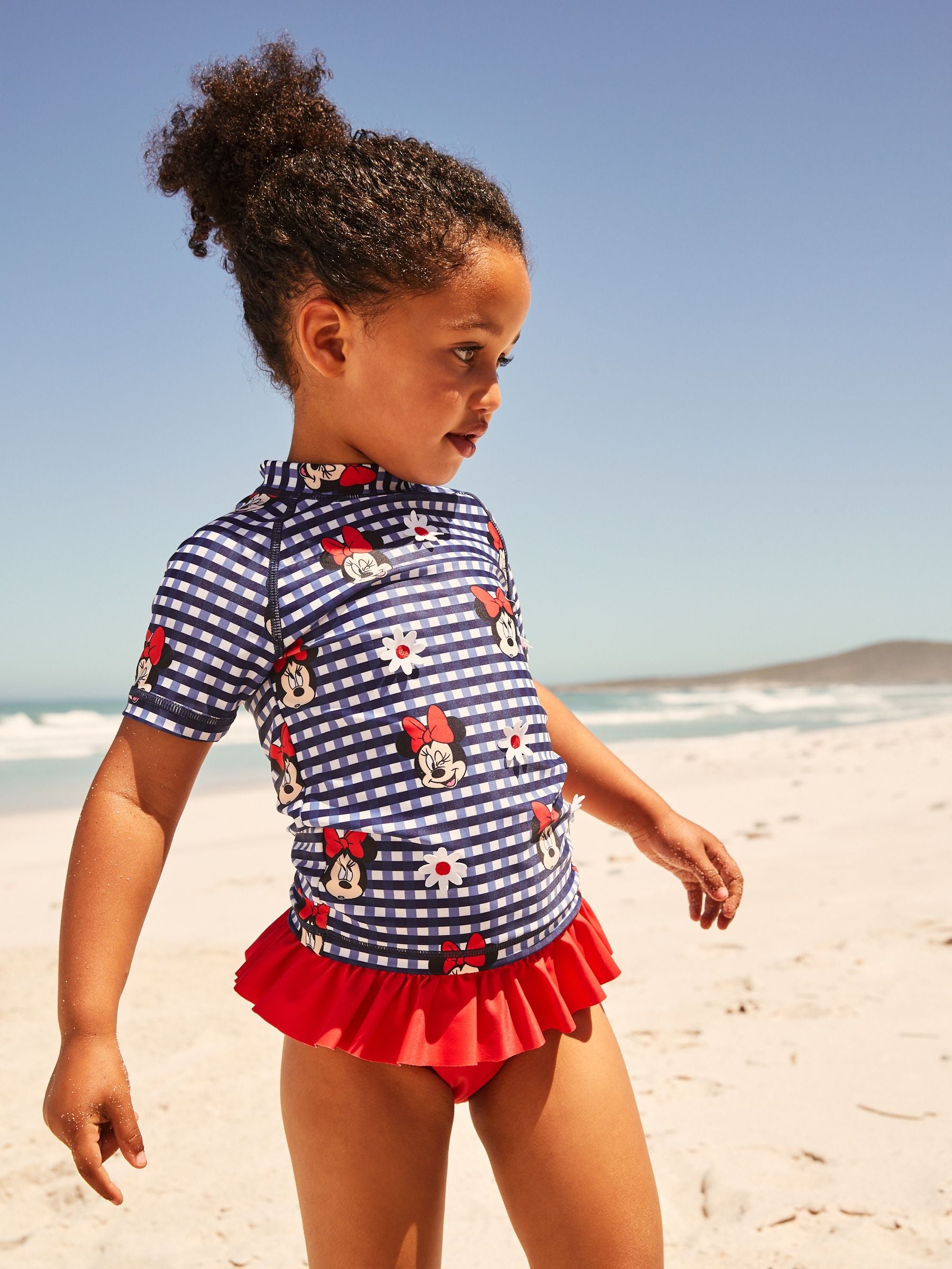 Navy/Red Minnie Mouse License Sunsafe Rash Vest Set (3mths-7yrs)