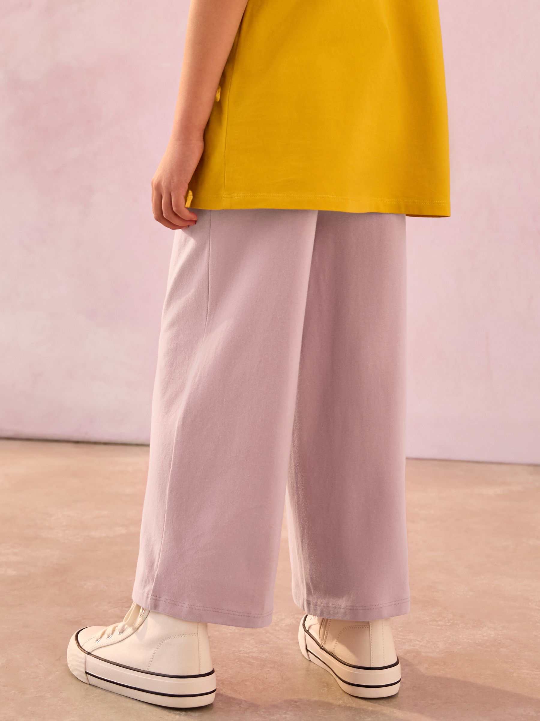 Pink 1 Pack Wide Leg Jersey Trousers (3-16yrs)