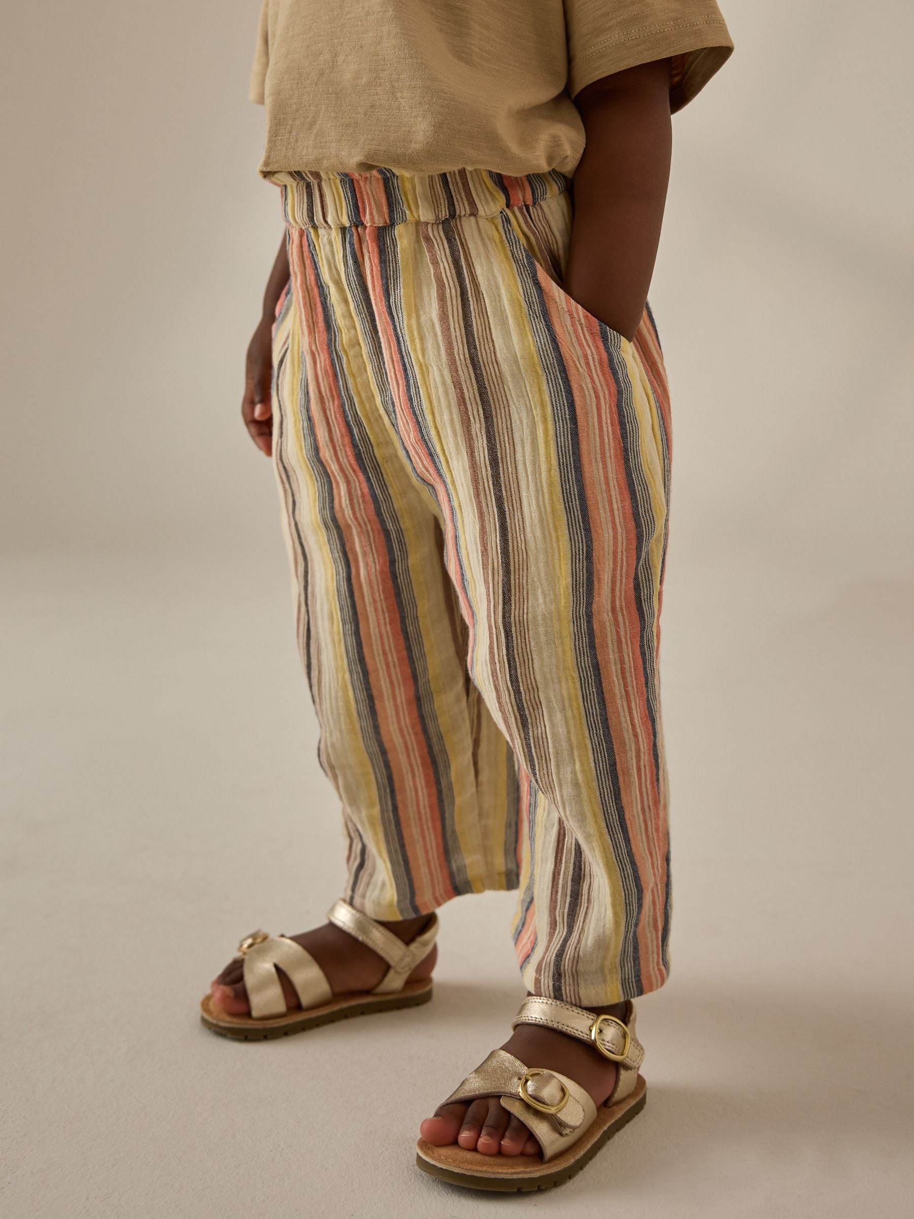 Stripe Pull On Trousers (3mths-7yrs)