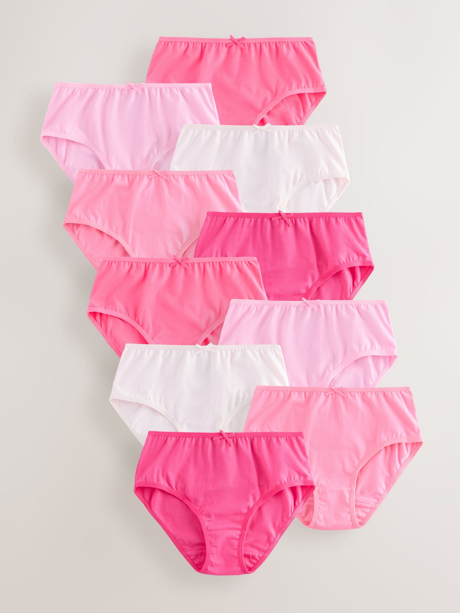Pink Briefs 10 Pack (1.5-16yrs)