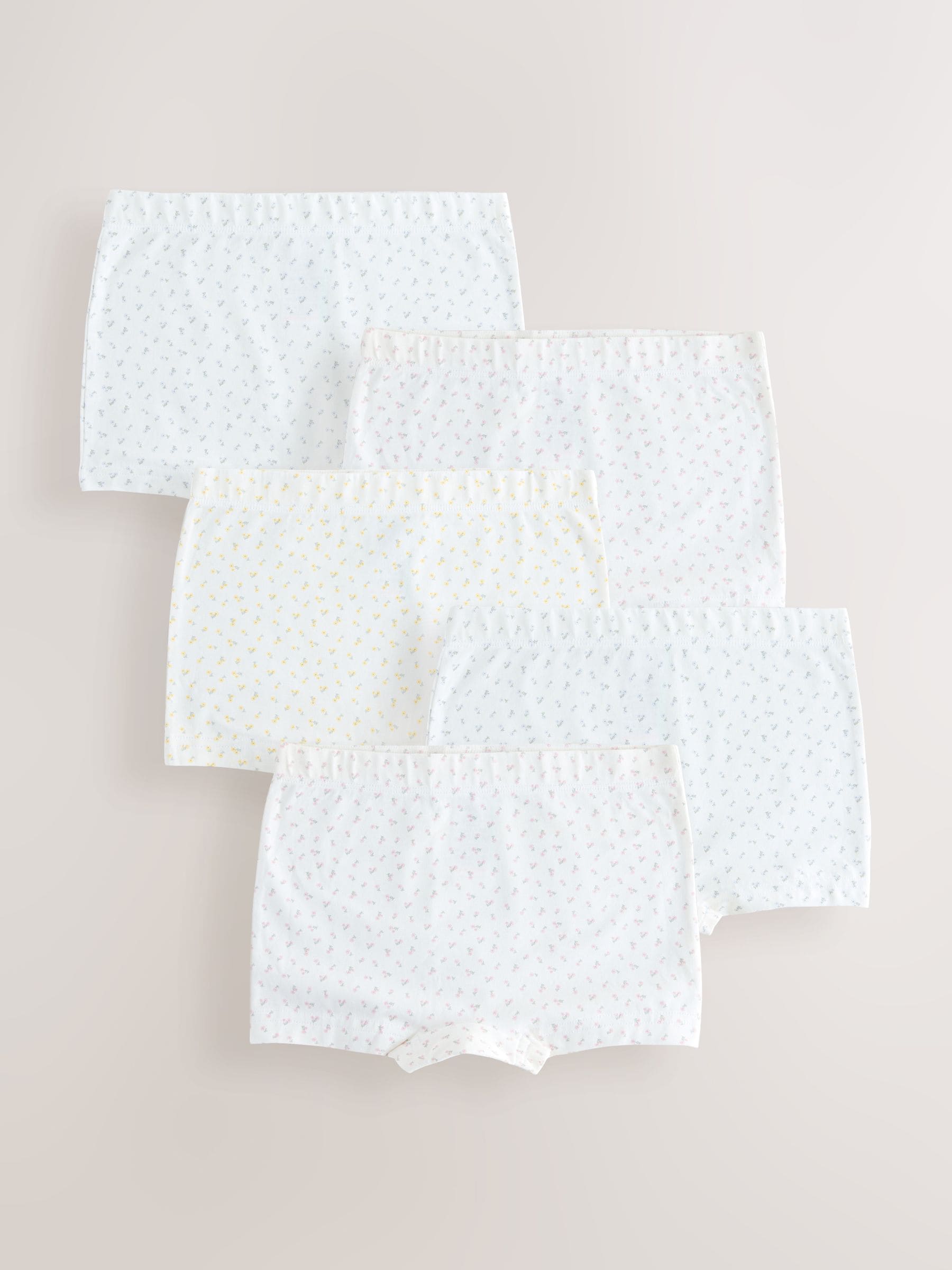 Ecru White Short Briefs 5 Pack (2-16yrs)