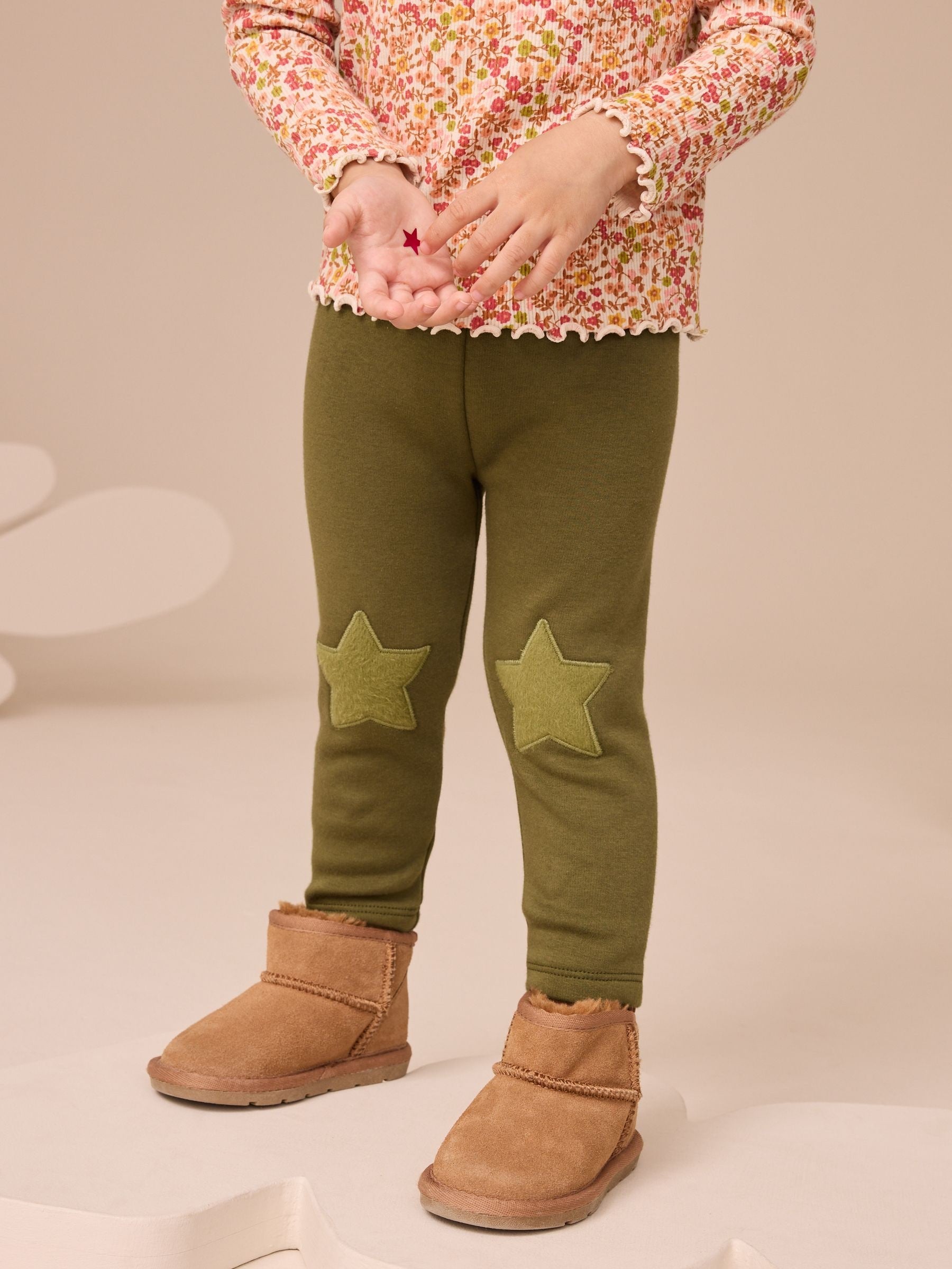 Dark Green Cosy Leggings (3mths-7yrs)