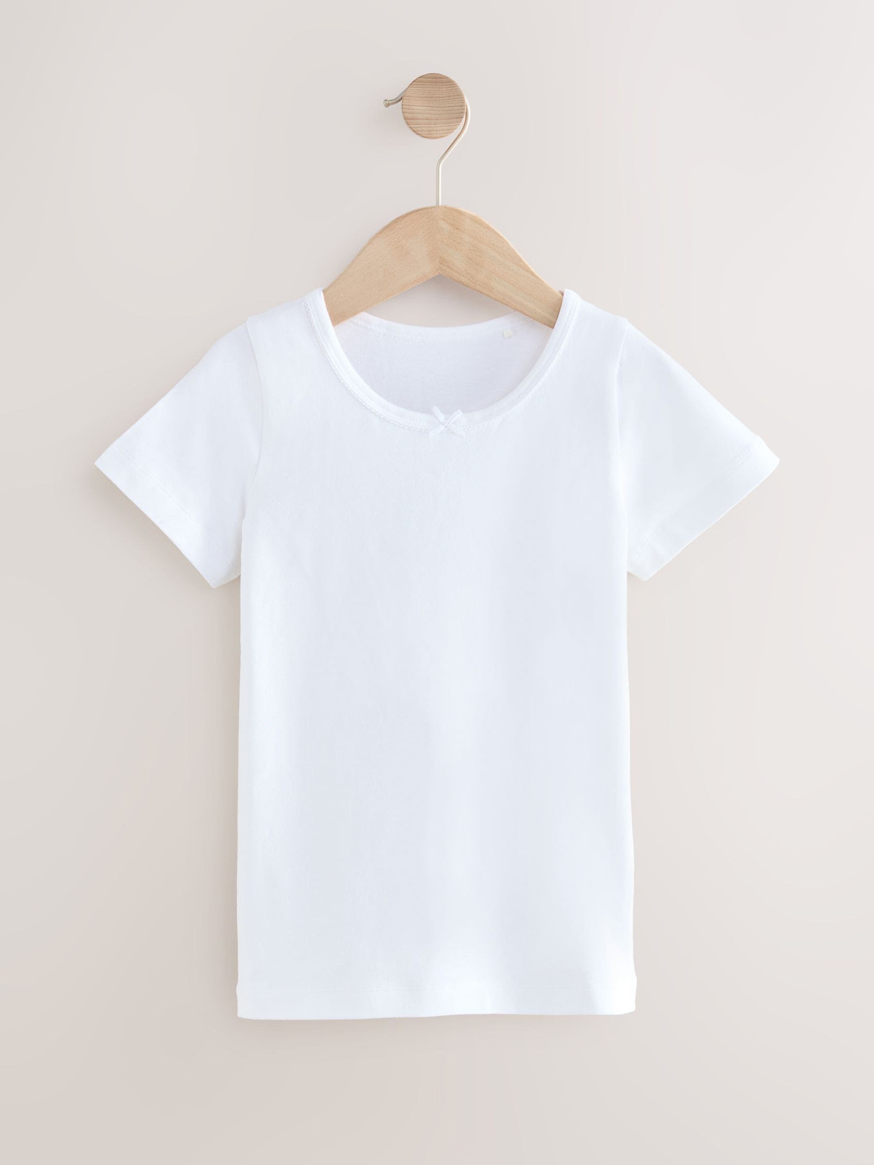 White Short Sleeve Vests 2 Pack (1.5-12yrs)
