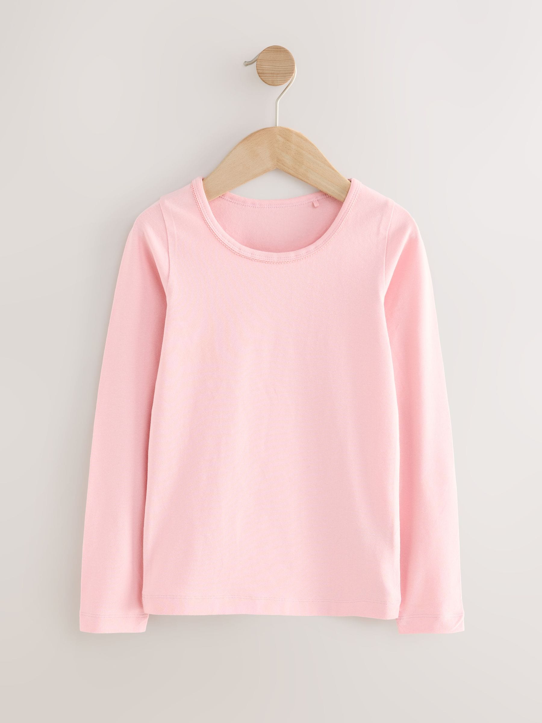 Pink Long Sleeve Vests 2 Pack (1.5-12yrs)
