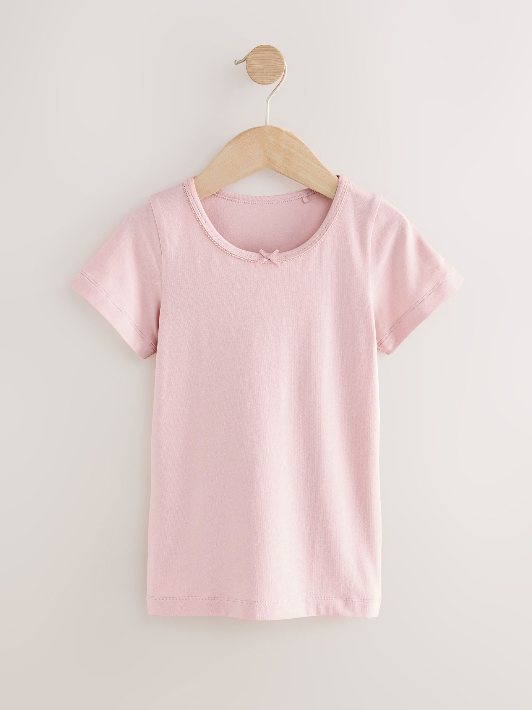 Pink Short Sleeve Vests 2 Pack (1.5-12yrs)