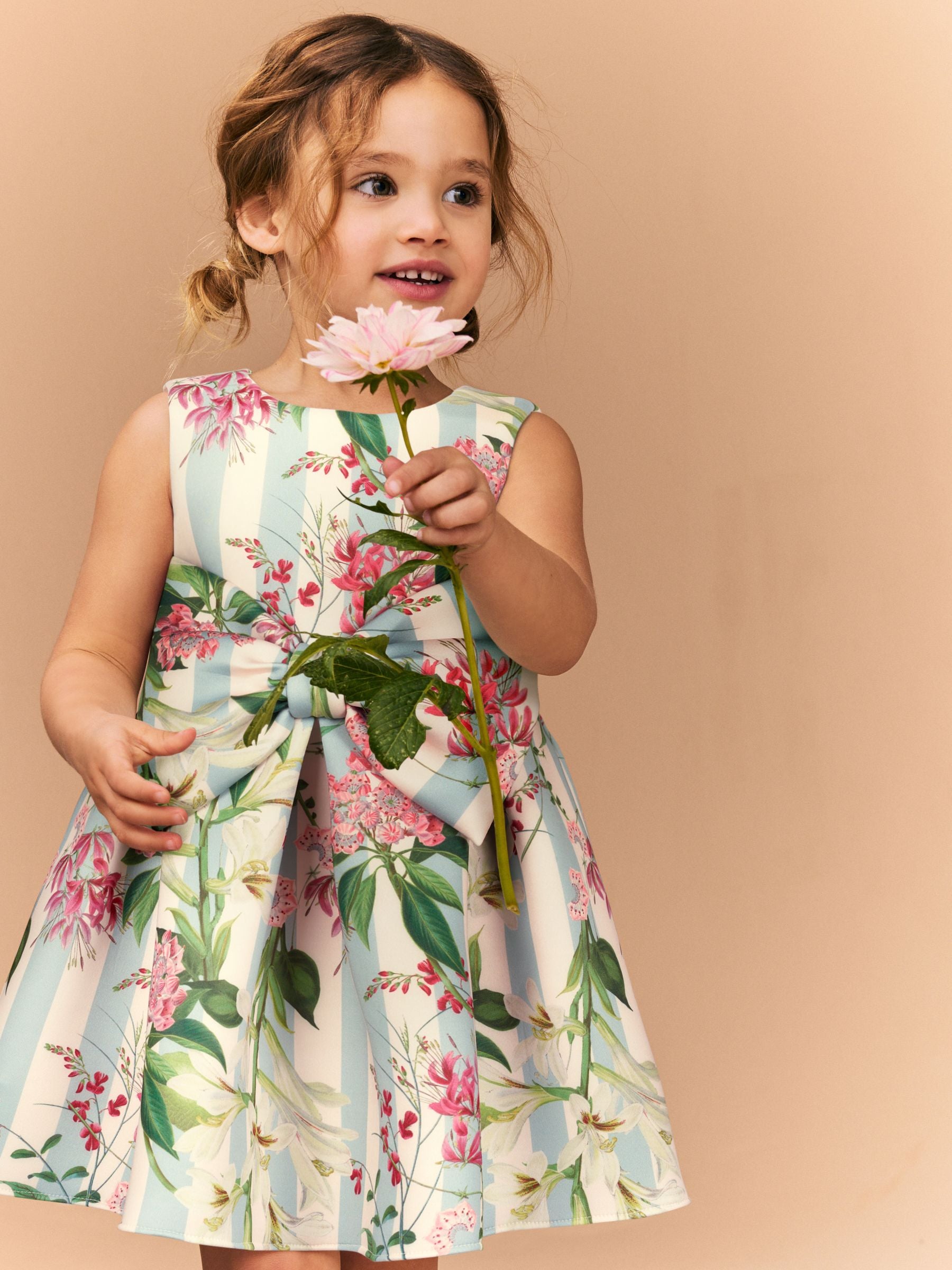 Green Kew Gardens Sleeveless Party Dress (3mths-7yrs)