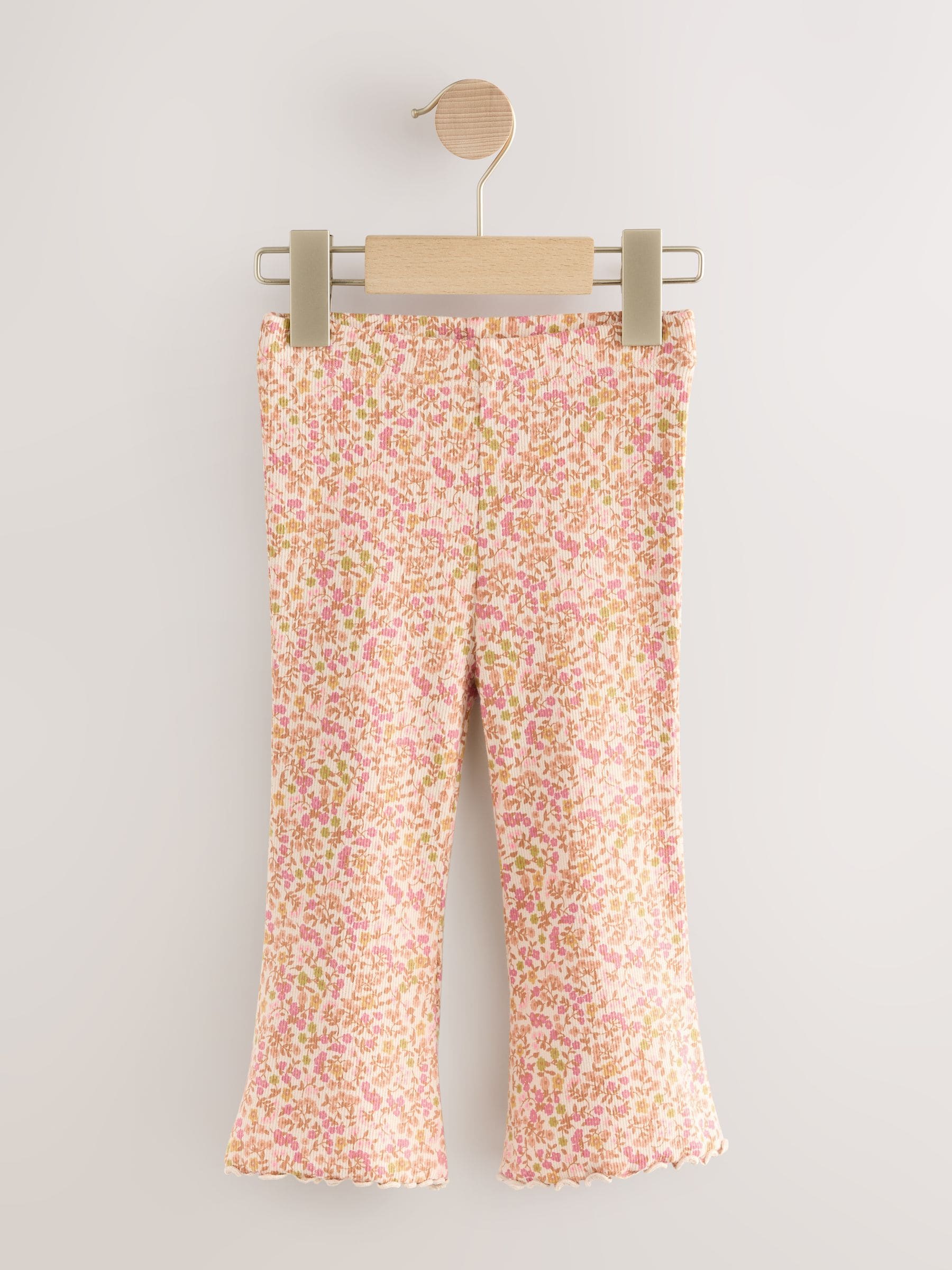 Autumnal Orange Flared Leggings 5 Pack (3mths-7yrs)