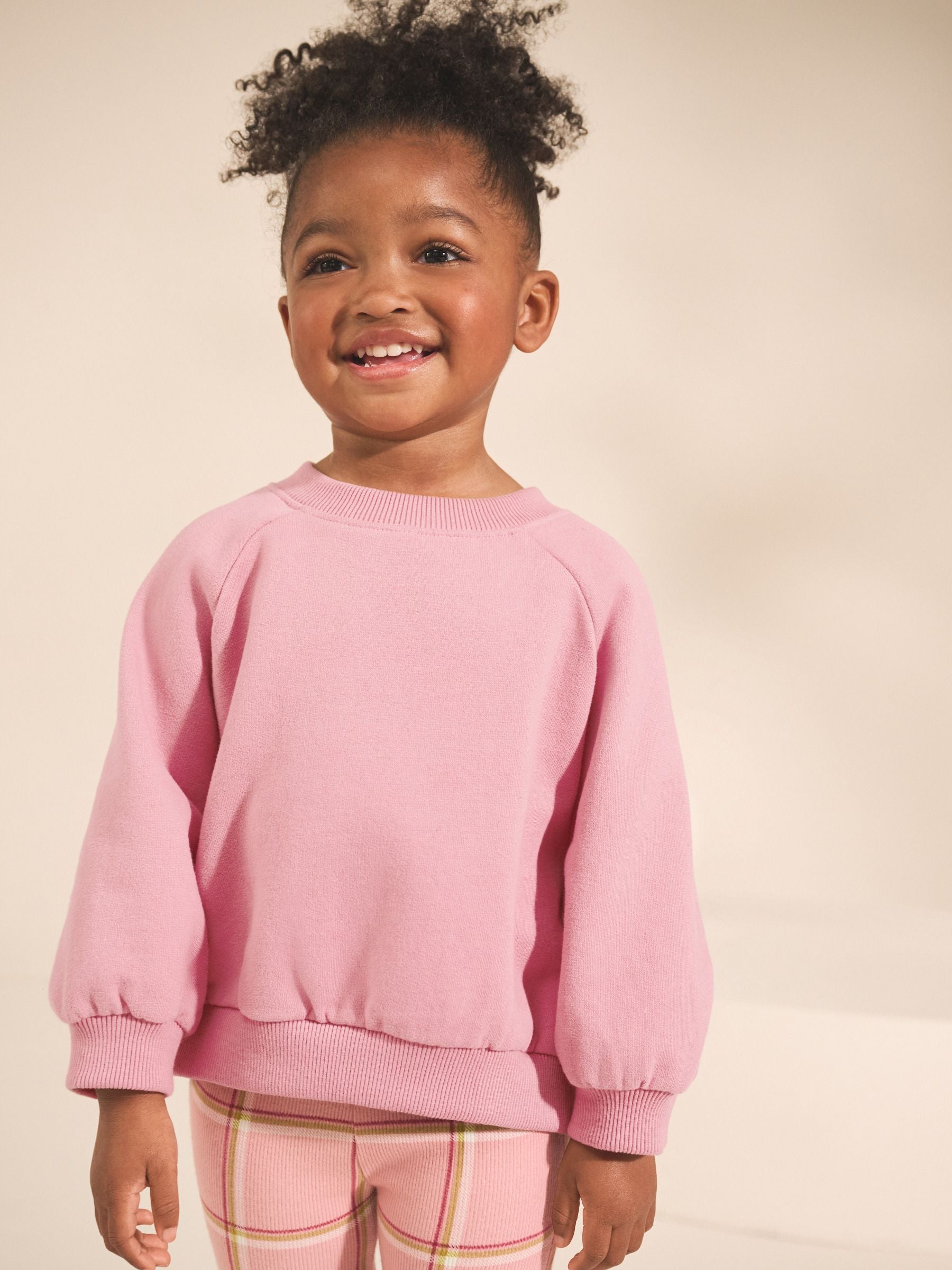 Rose Pink Crew Sweatshirt (3mths-7yrs)