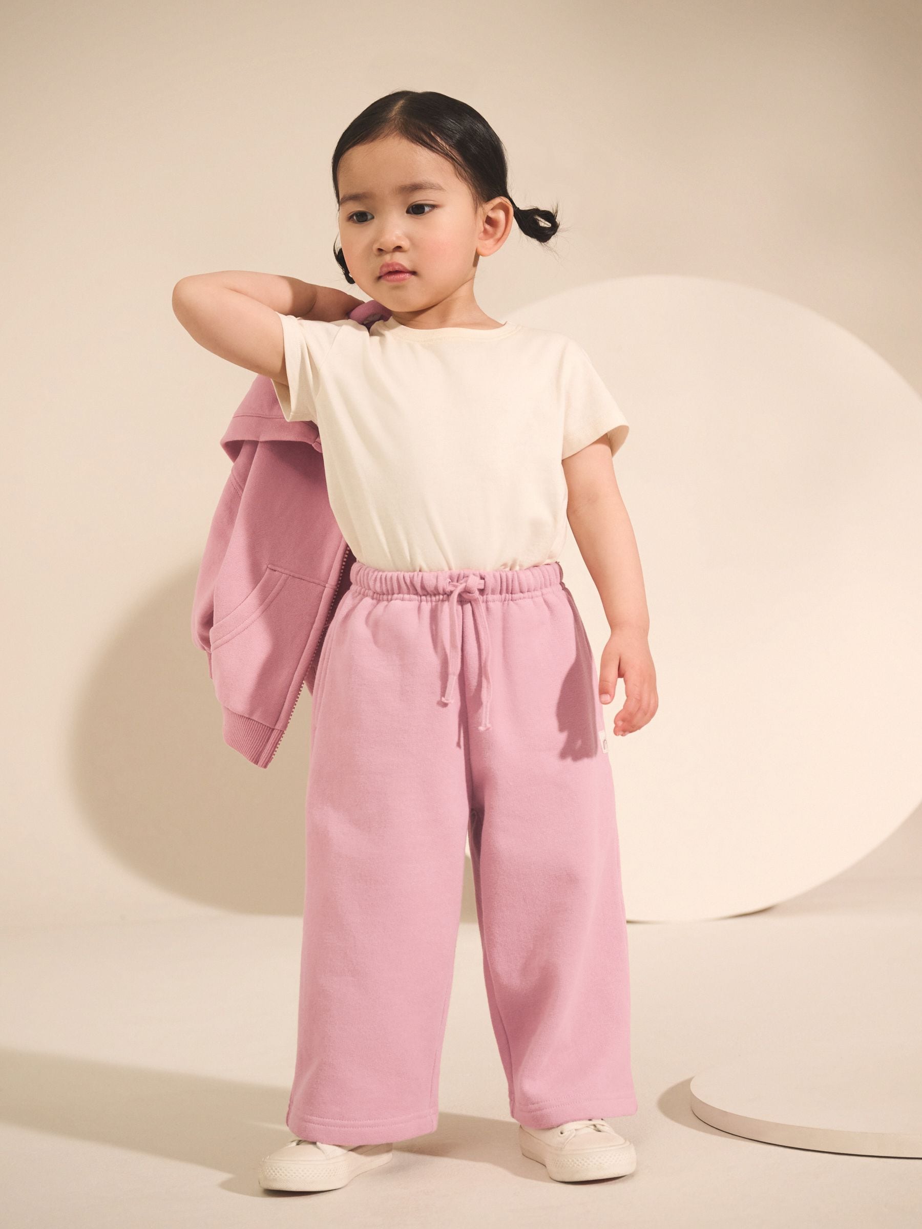 Rose Pink Wide Leg Sweat Joggers (3mths-7yrs)