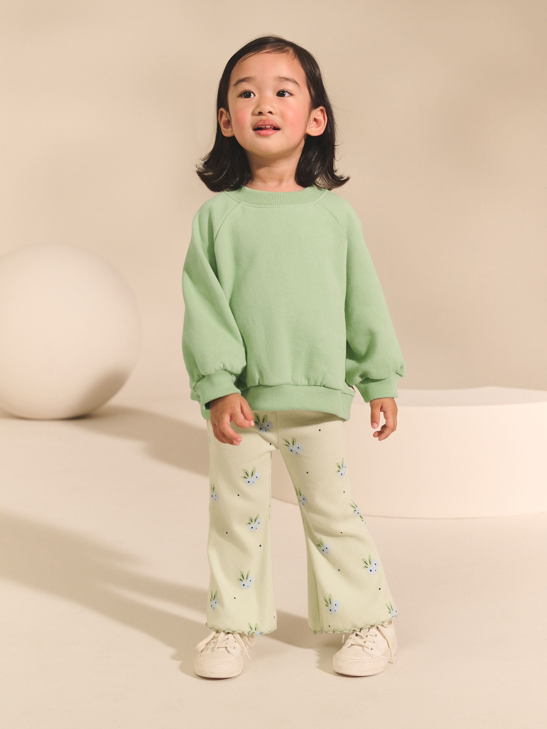 Sage Green Crew Sweatshirt (3mths-7yrs)