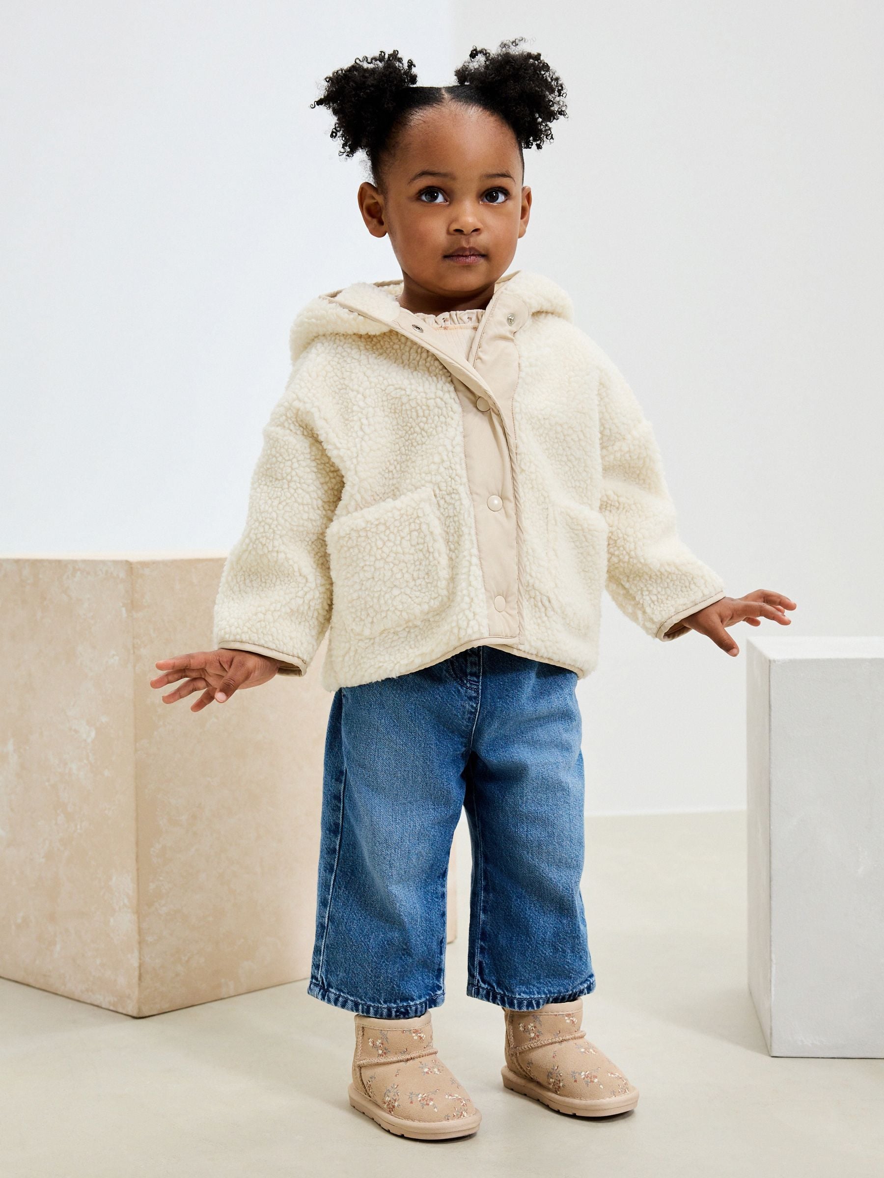 Cream Popper Fleece (3mths-7yrs)