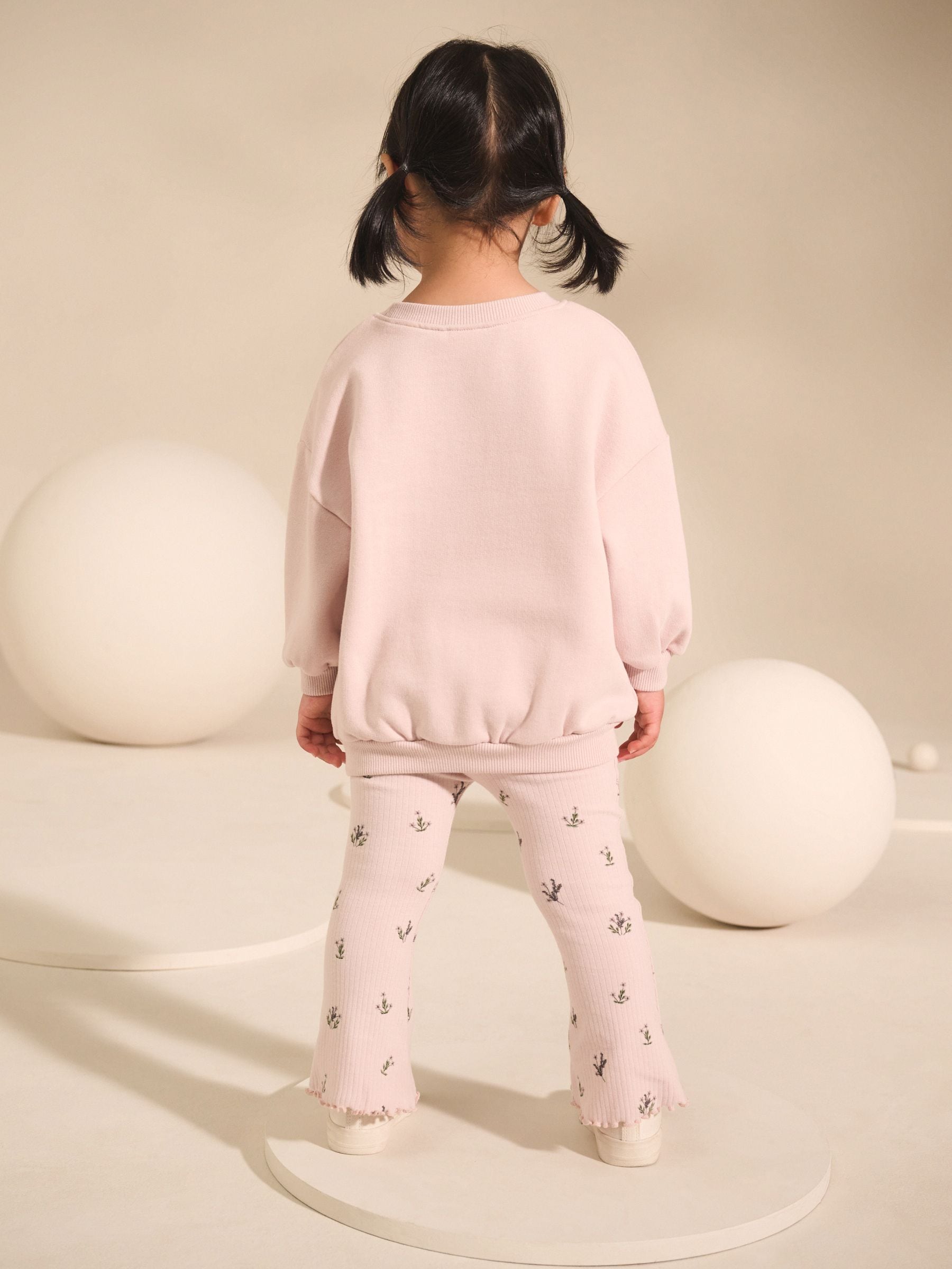 Light Pink Fairy Sweatshirt & Flare Leggings Set (3mths-7yrs)