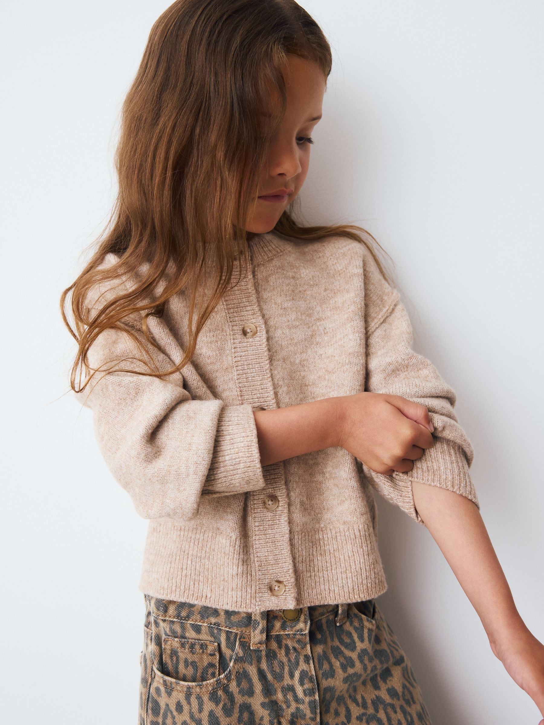 Oatmeal Button Up Cardigan (3-16yrs)