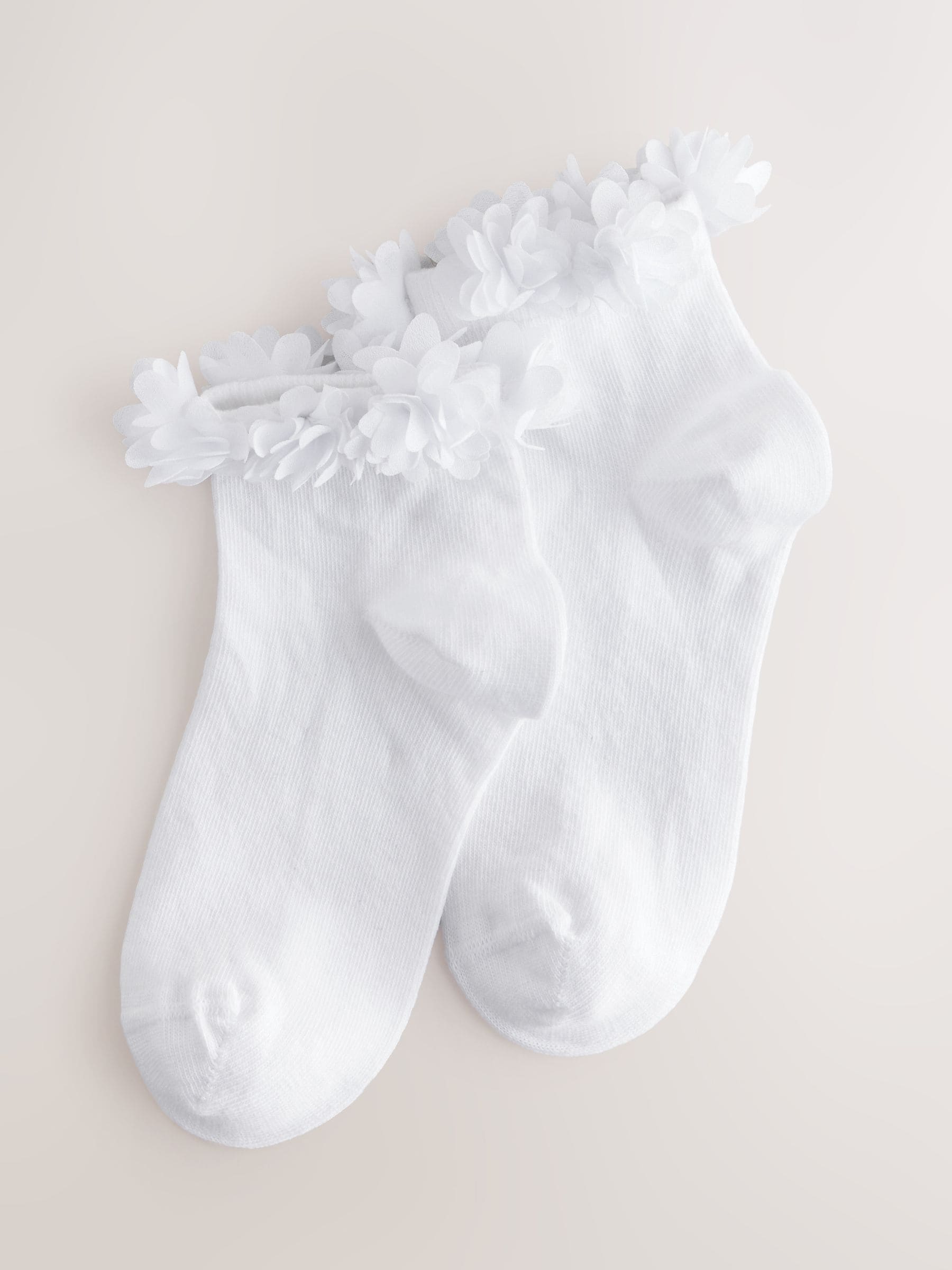 White 2 Pack Cotton Rich Bridesmaid Ankle Socks