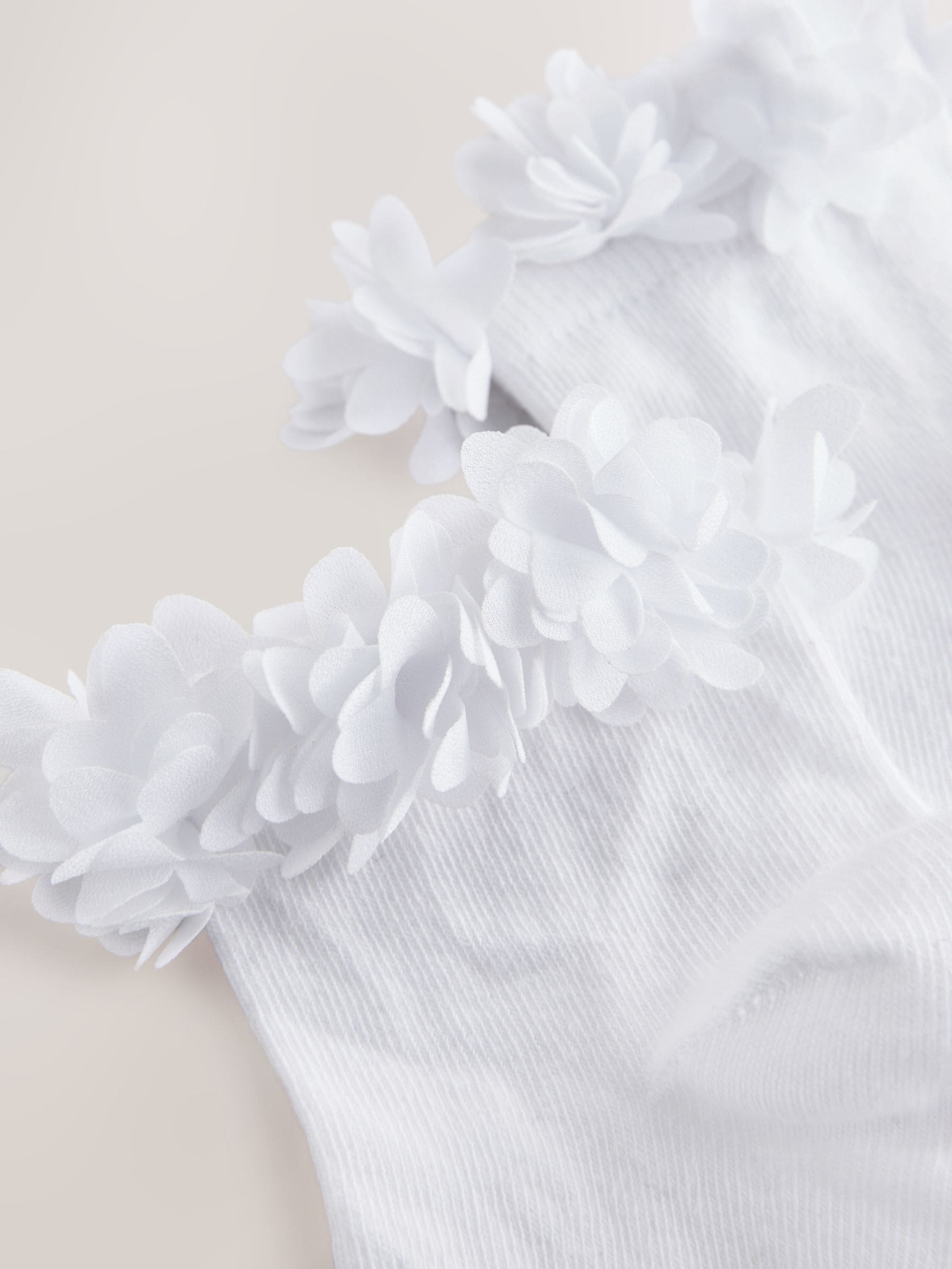 White 2 Pack Cotton Rich Bridesmaid Ankle Socks