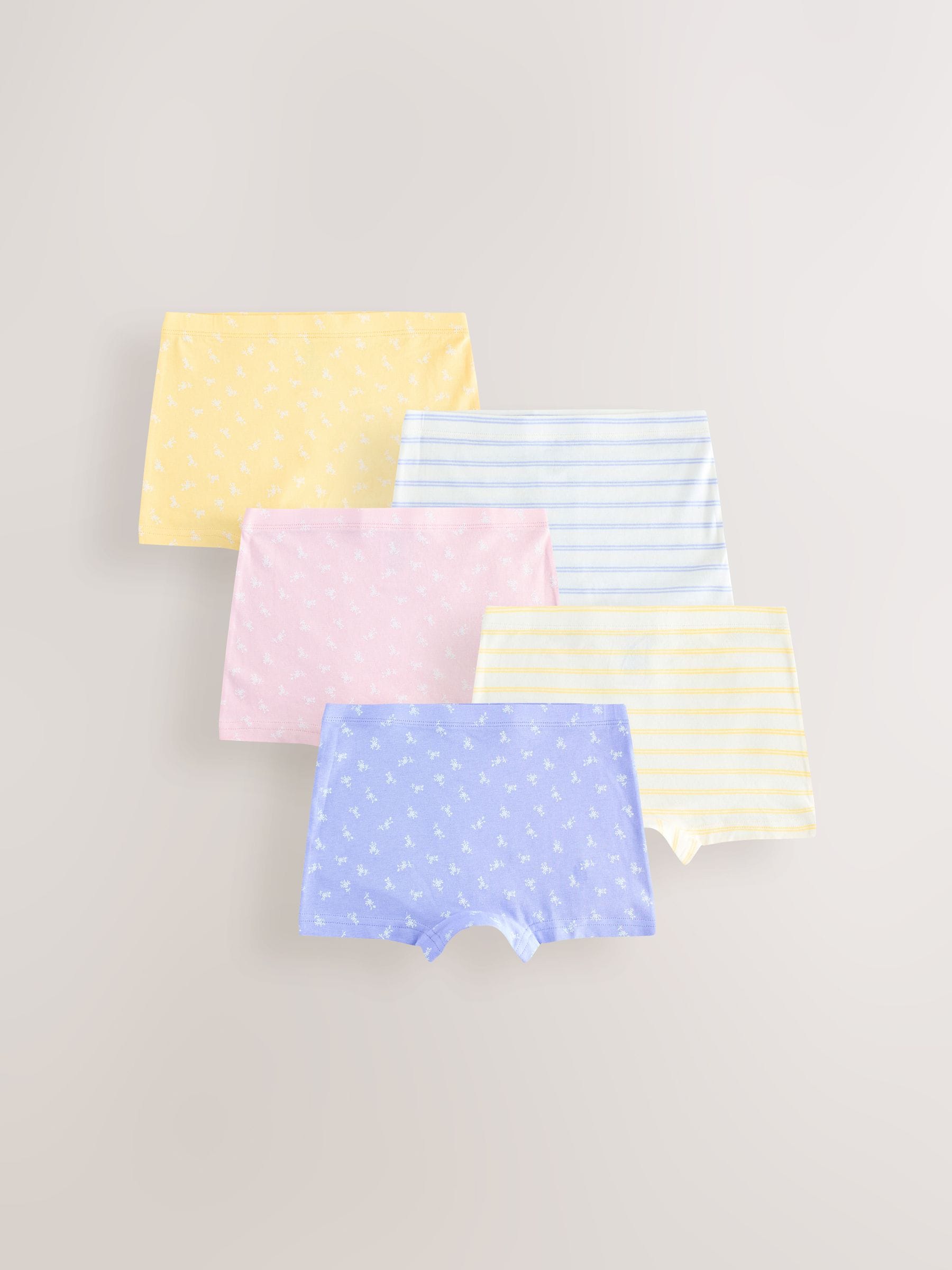 Pink/Blue Short Briefs 5 Pack (2-16yrs)