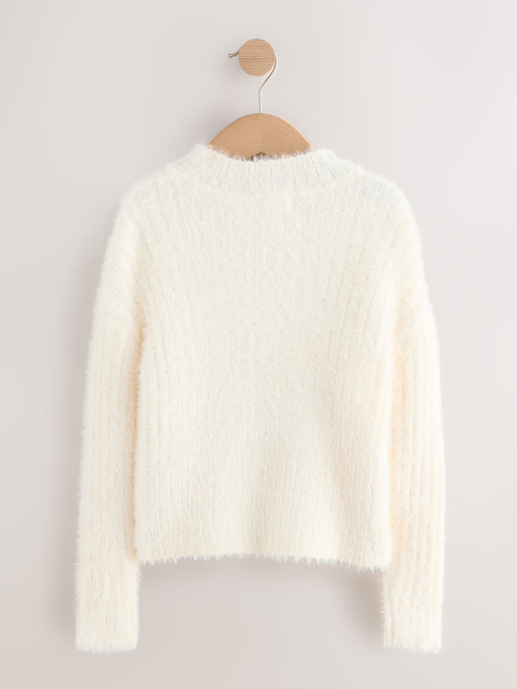 Ecru Fluffy Jumper (3-16yrs)