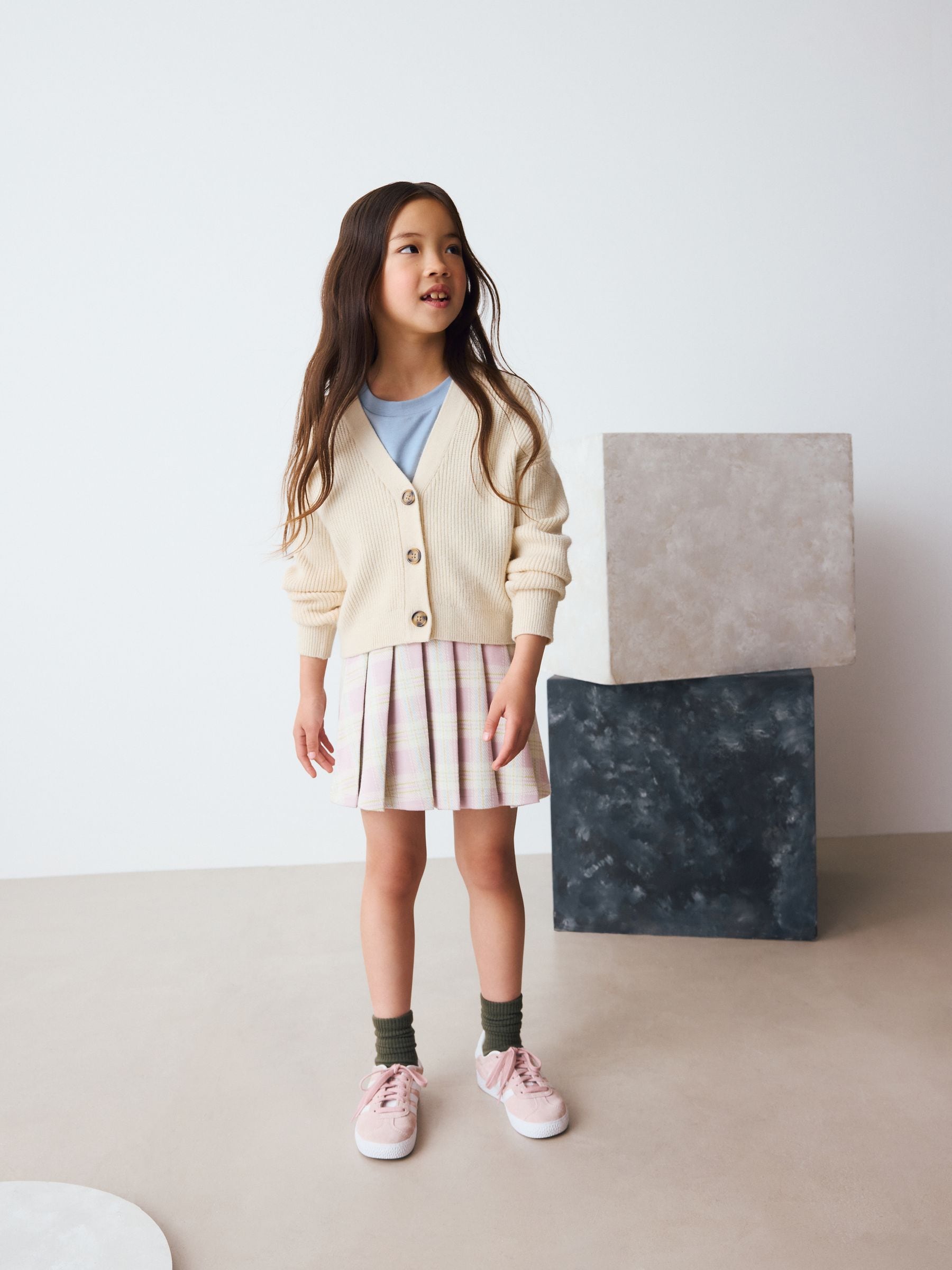Ecru Boxy Cardigan (3-16yrs)
