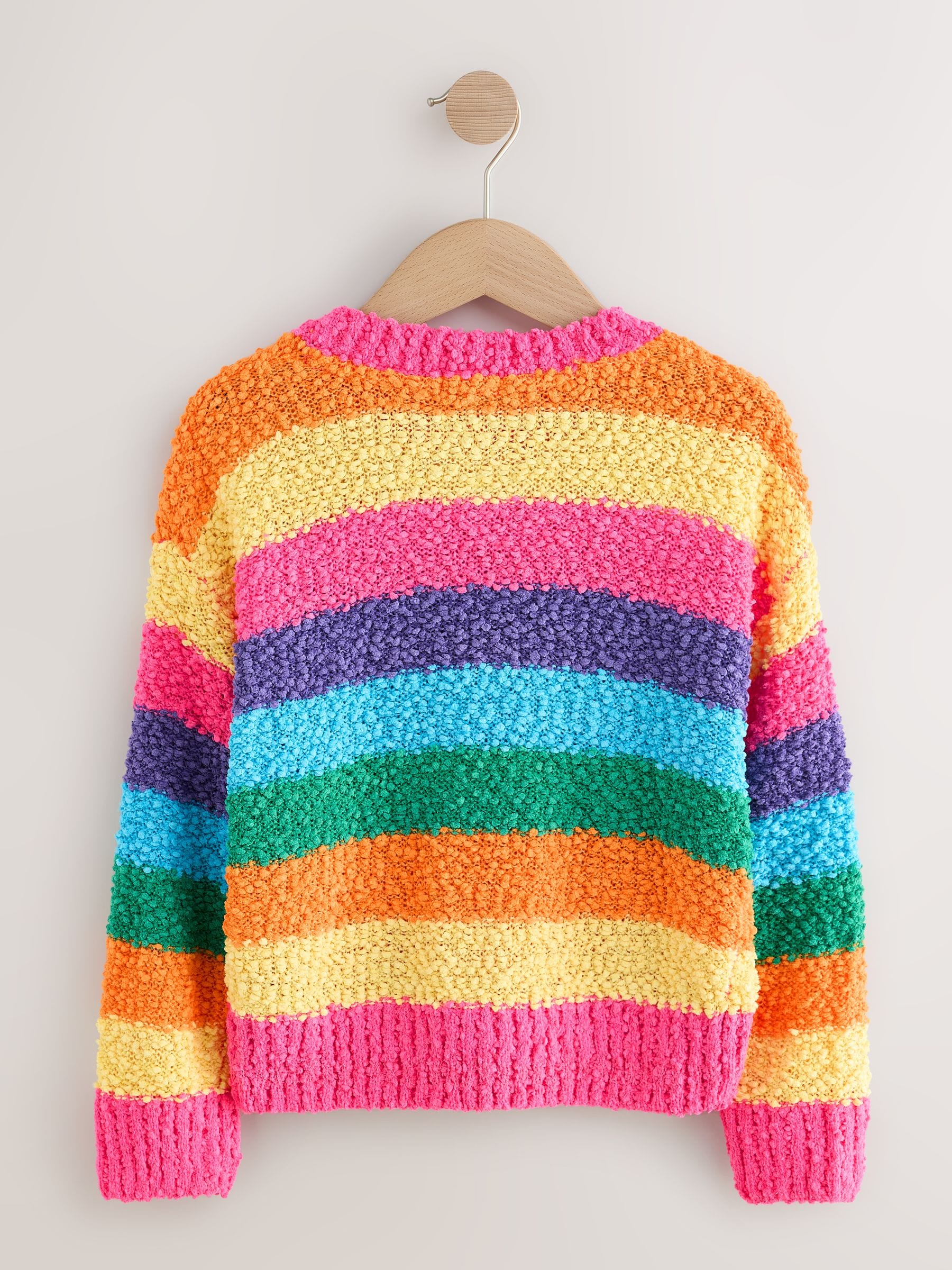 Multi Rainbow Stripe Jumper (3-16yrs)