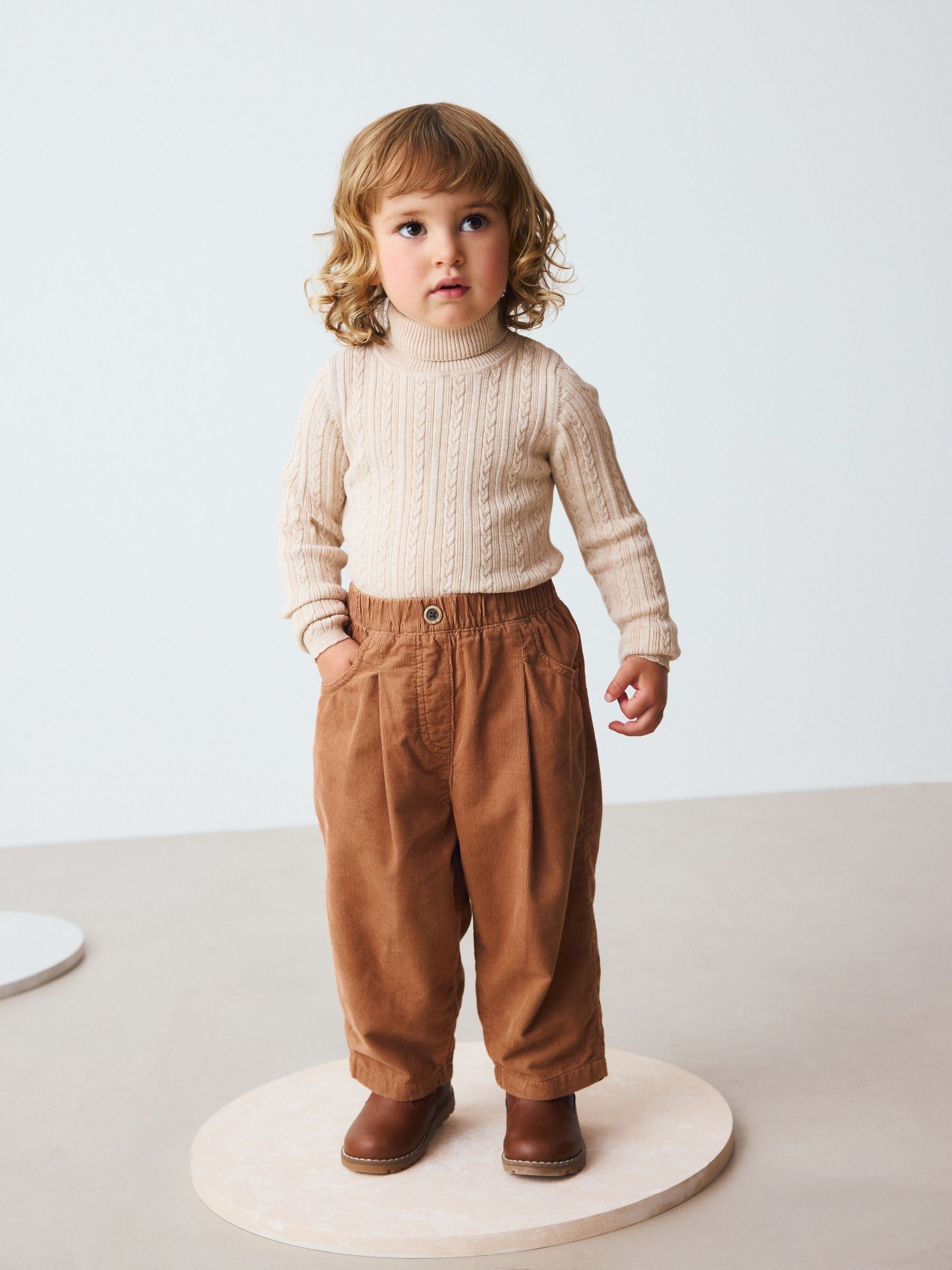 Oatmeal Roll Neck Jumper (3mths-10yrs)