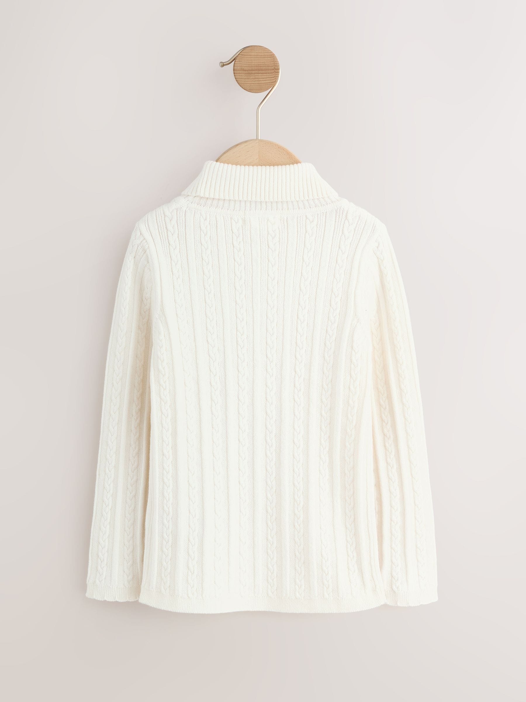 Ecru White Roll Neck Jumper (3mths-10yrs)