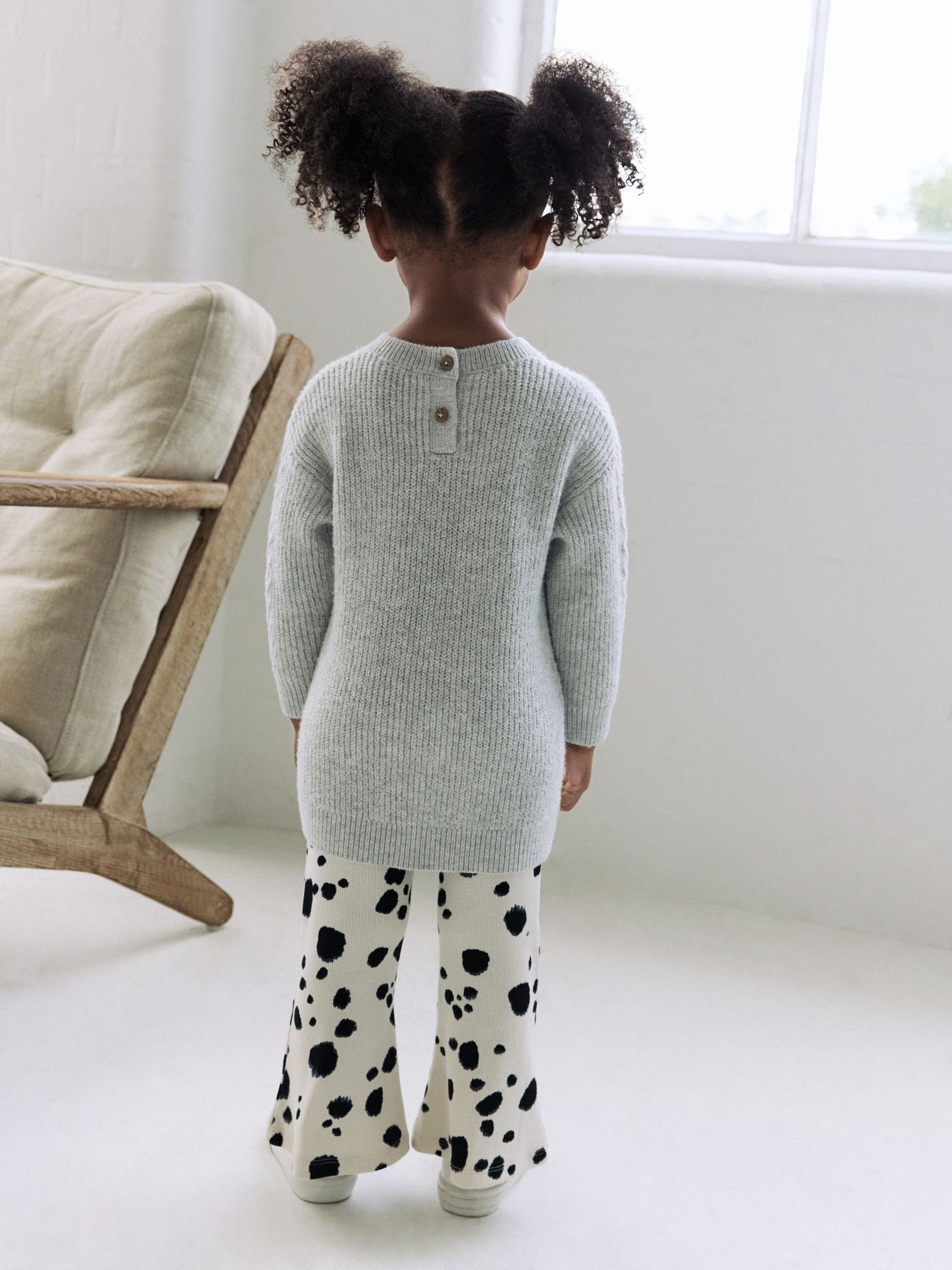 Grey Dalmatian Jumper and Spot Leggings Set (3mths-7yrs)