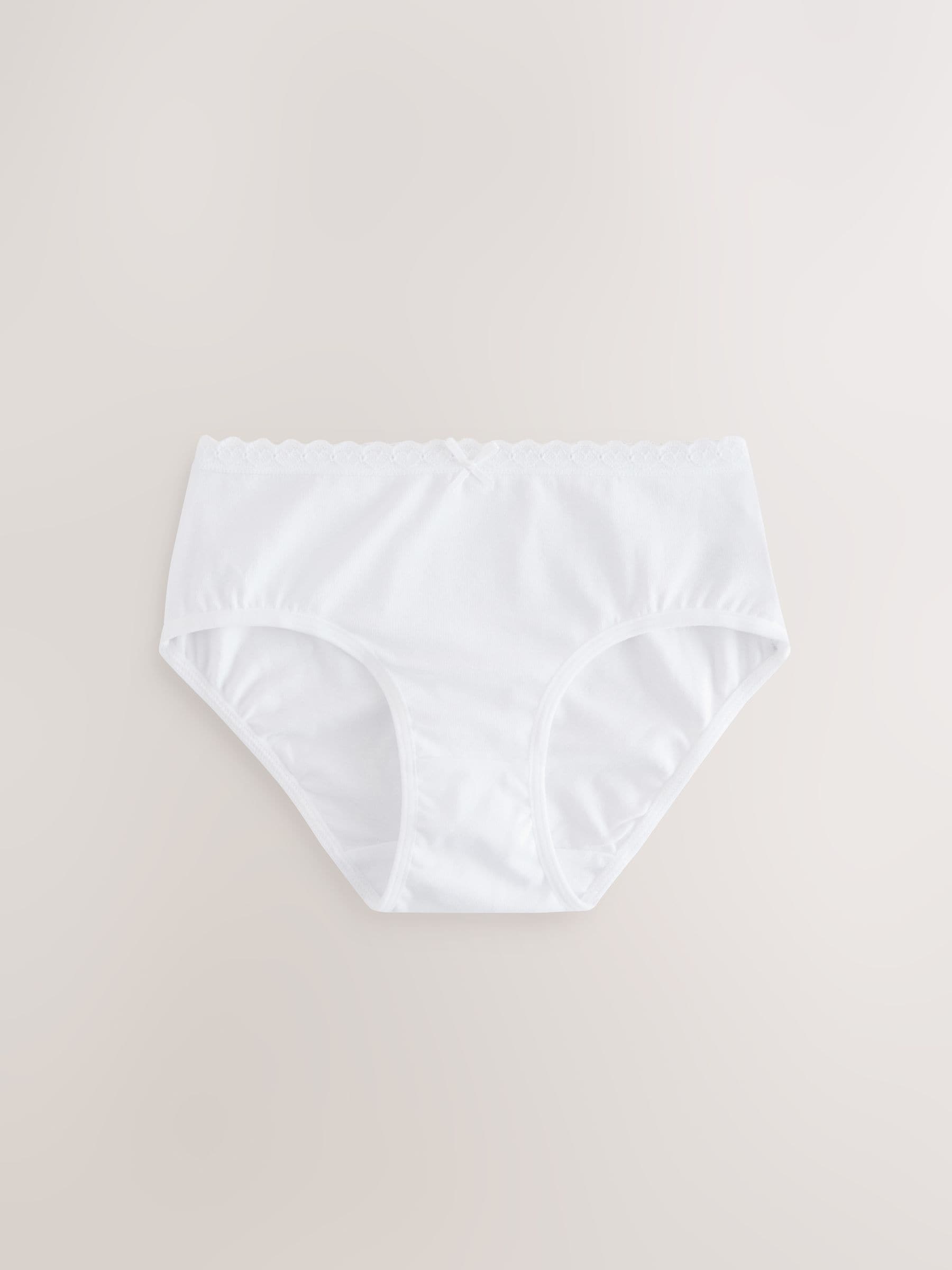 White Lace Briefs 7 Pack (1.5-16yrs)