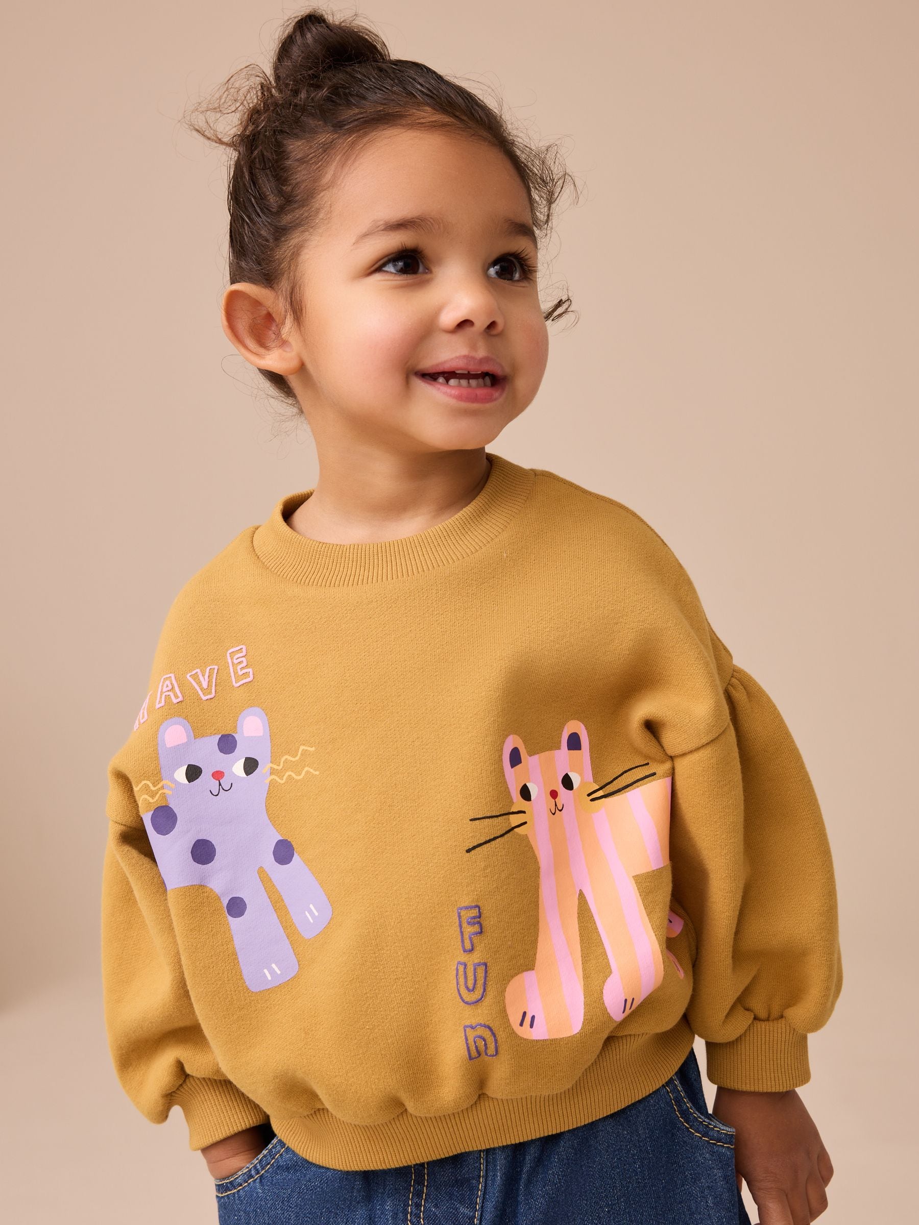 Denim Animal Sweatshirt and Denim Shorts Set (3mths-7yrs)