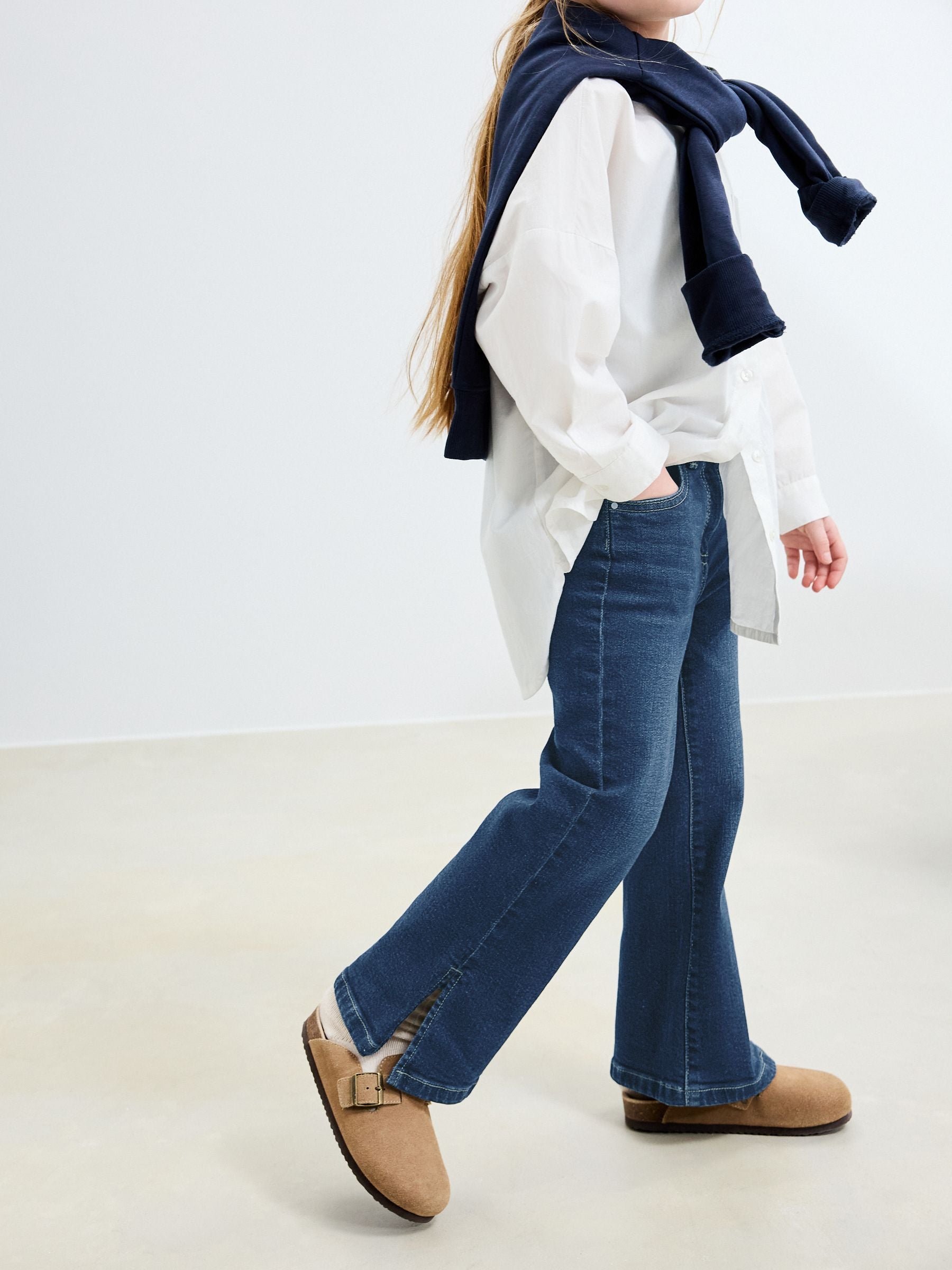 Dark Blue Flare Jeans (3-16yrs)