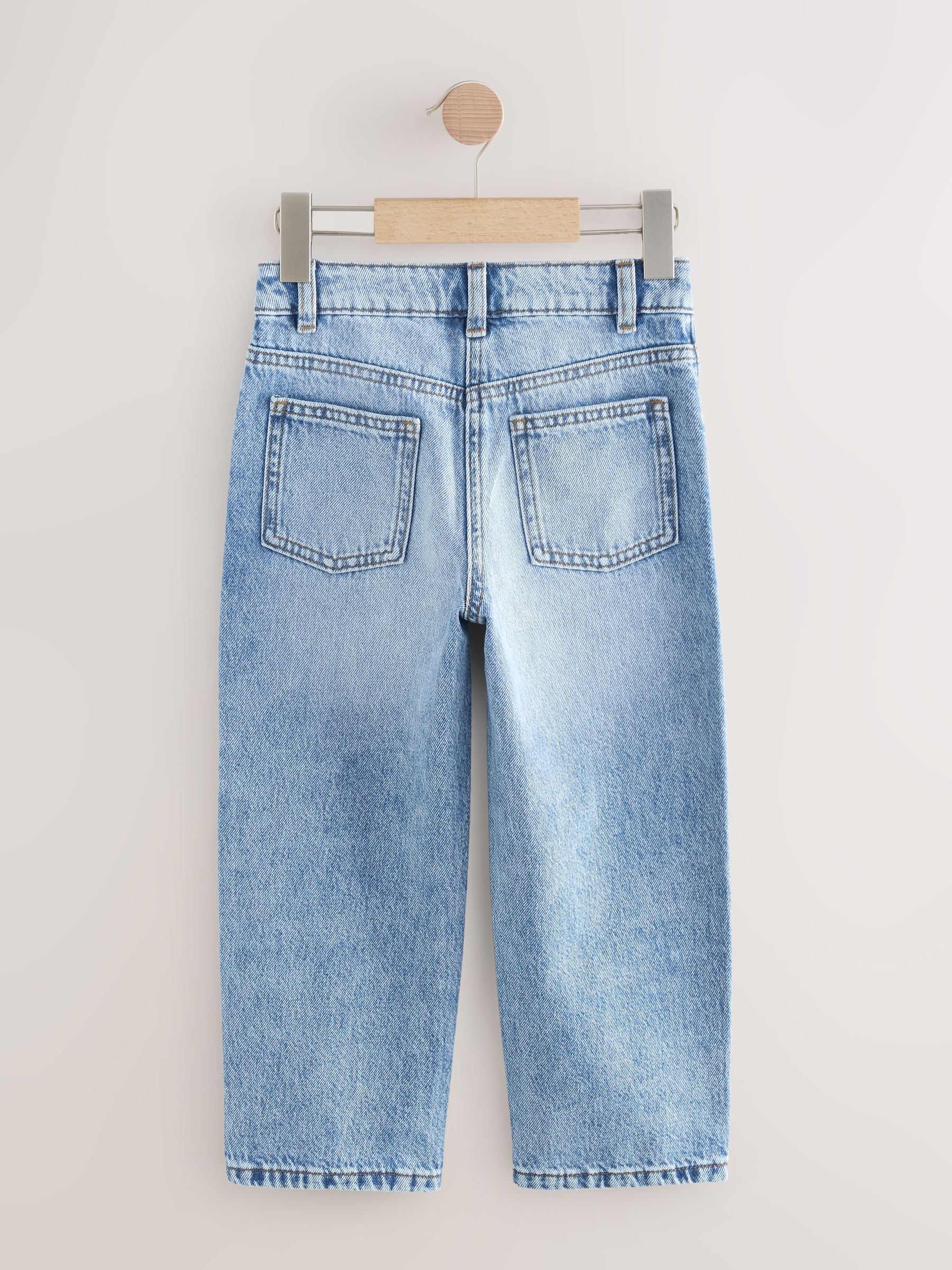 Mid Blue Denim Straight Leg Jeans (3-16yrs)