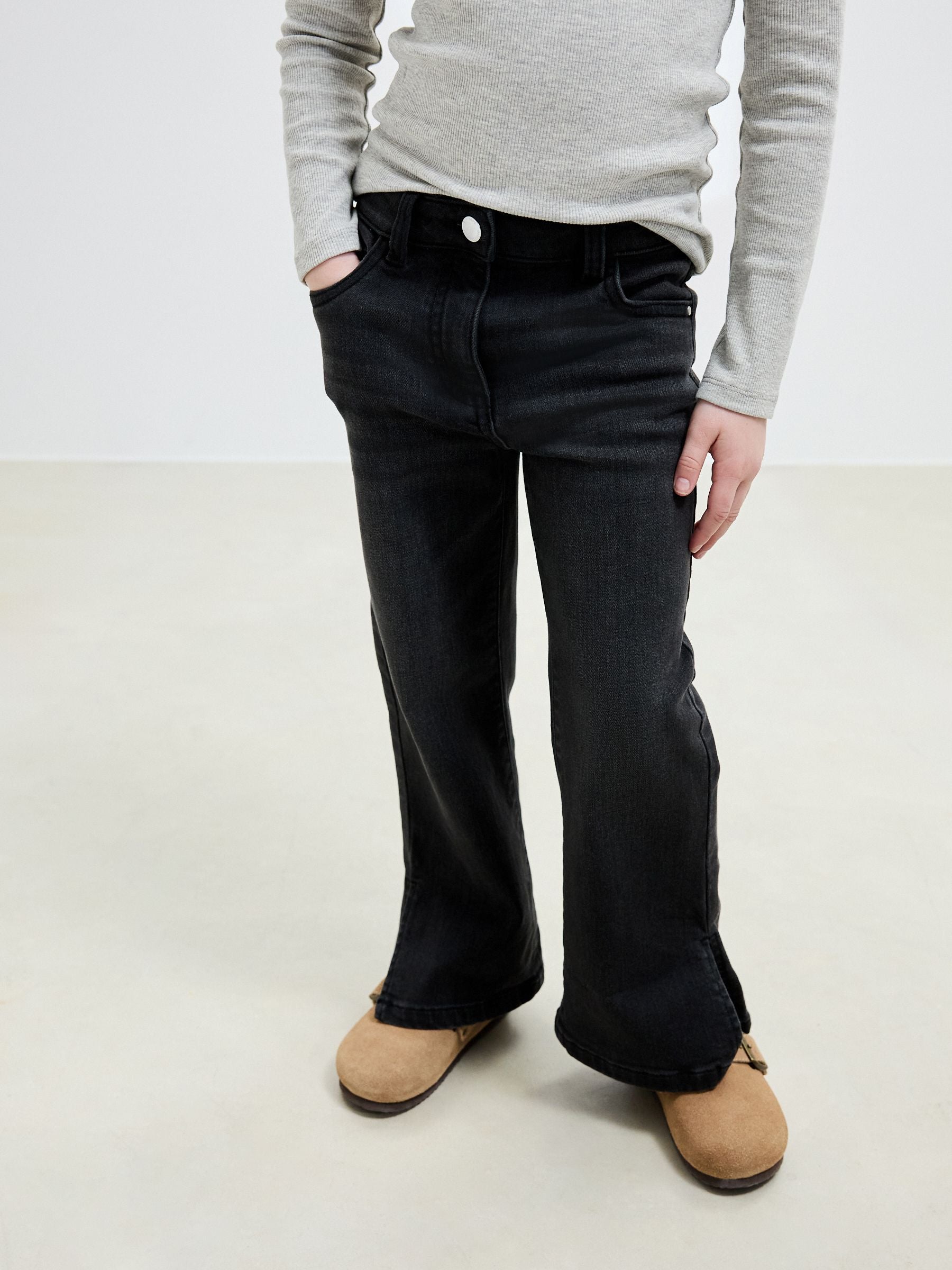 Charcoal Grey Flare Jeans (3-16yrs)