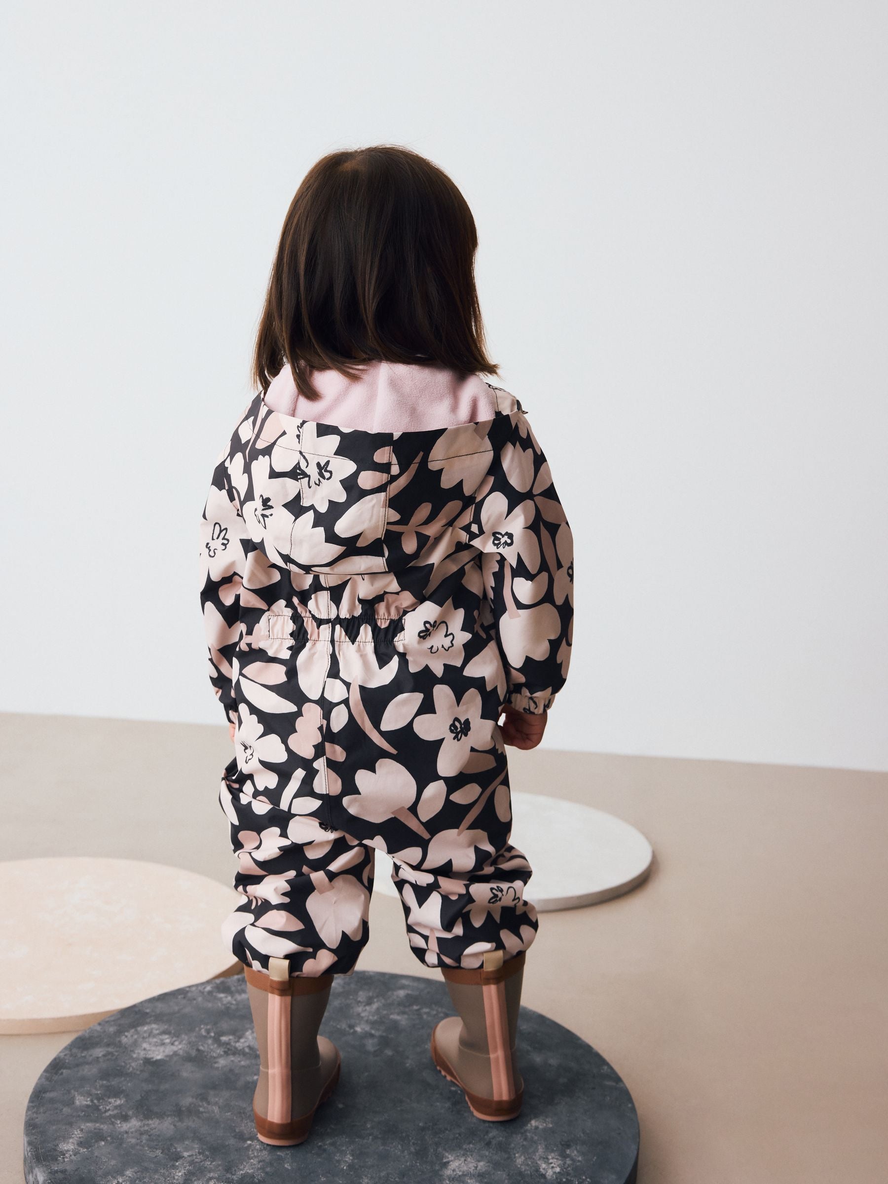 Monochrome Waterproof Printed Puddlesuit (3mths-7yrs)