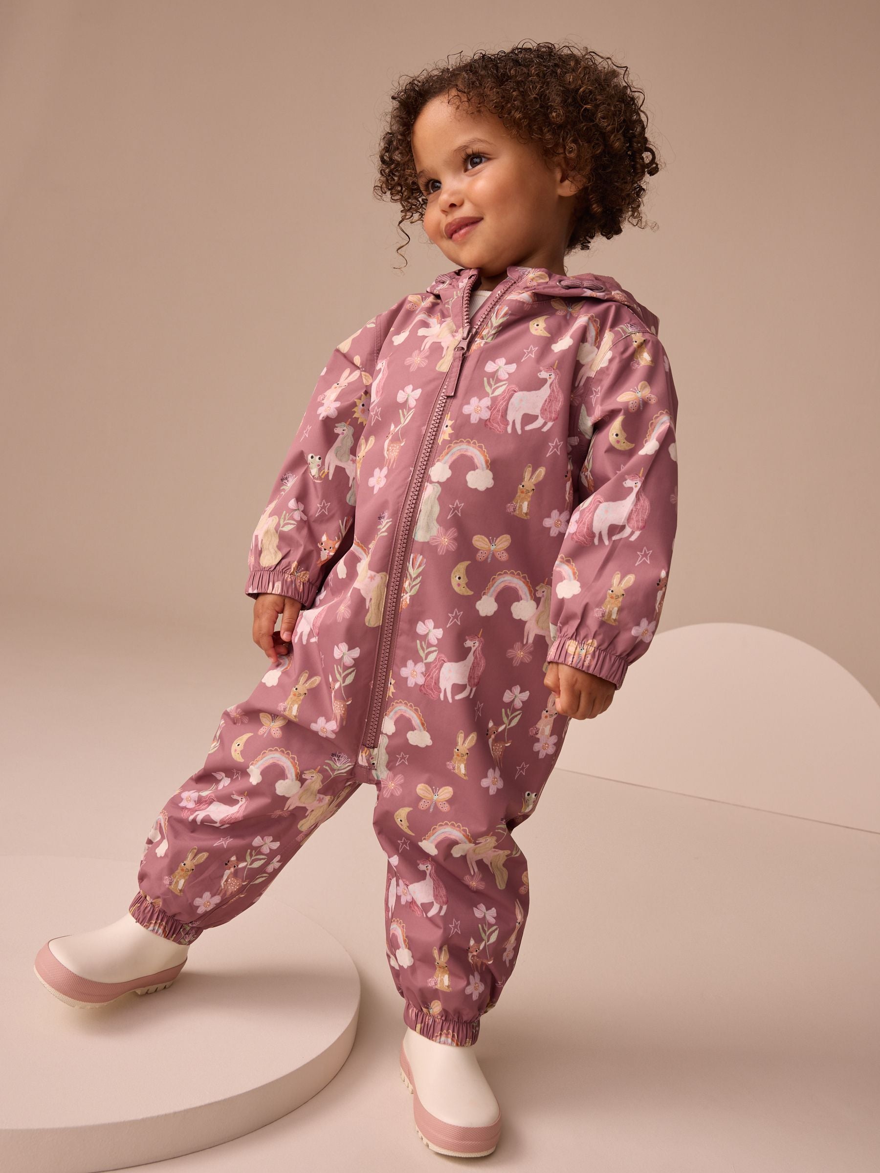 Multi Berry Waterproof Printed Puddlesuit (3mths-7yrs)